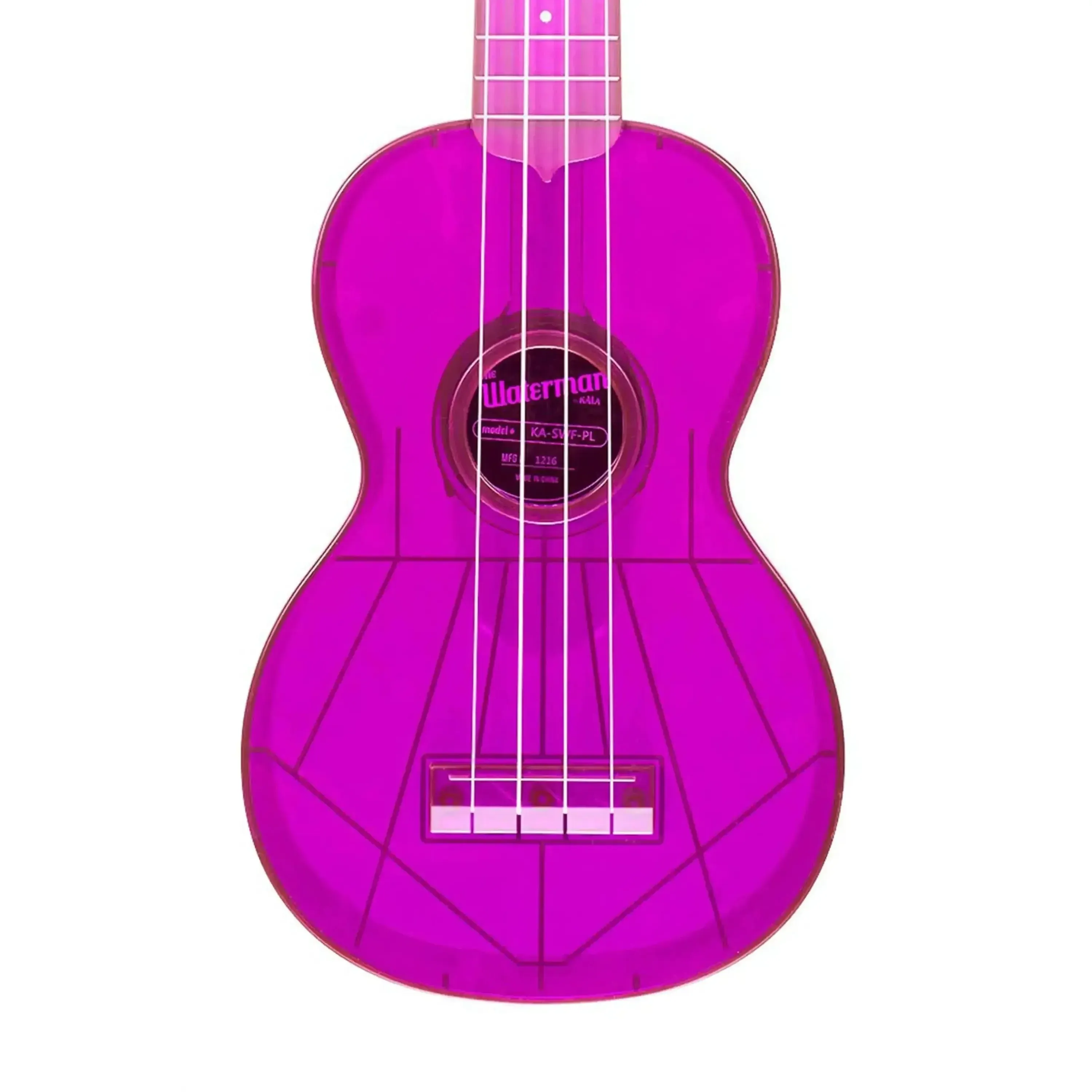 Kala SWF-PL Waterman Fluorescent Purple Soprano Ukulele