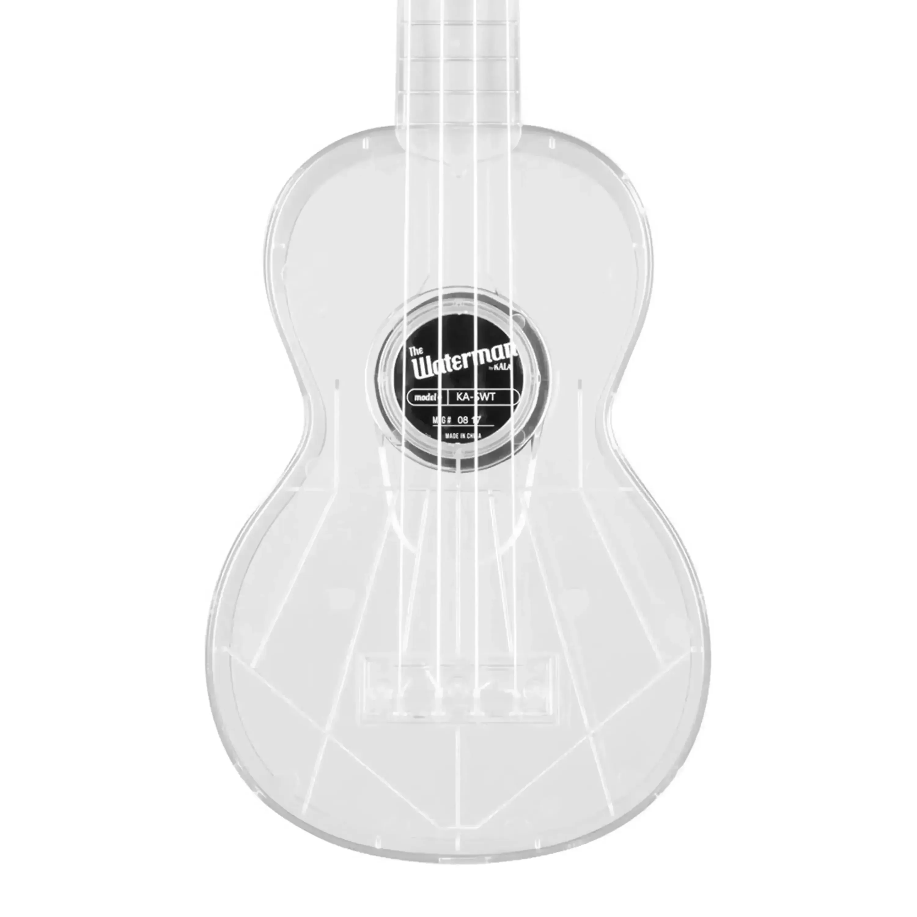 Kala SWT Waterman Transparent Clear Ice Soprano Ukulele