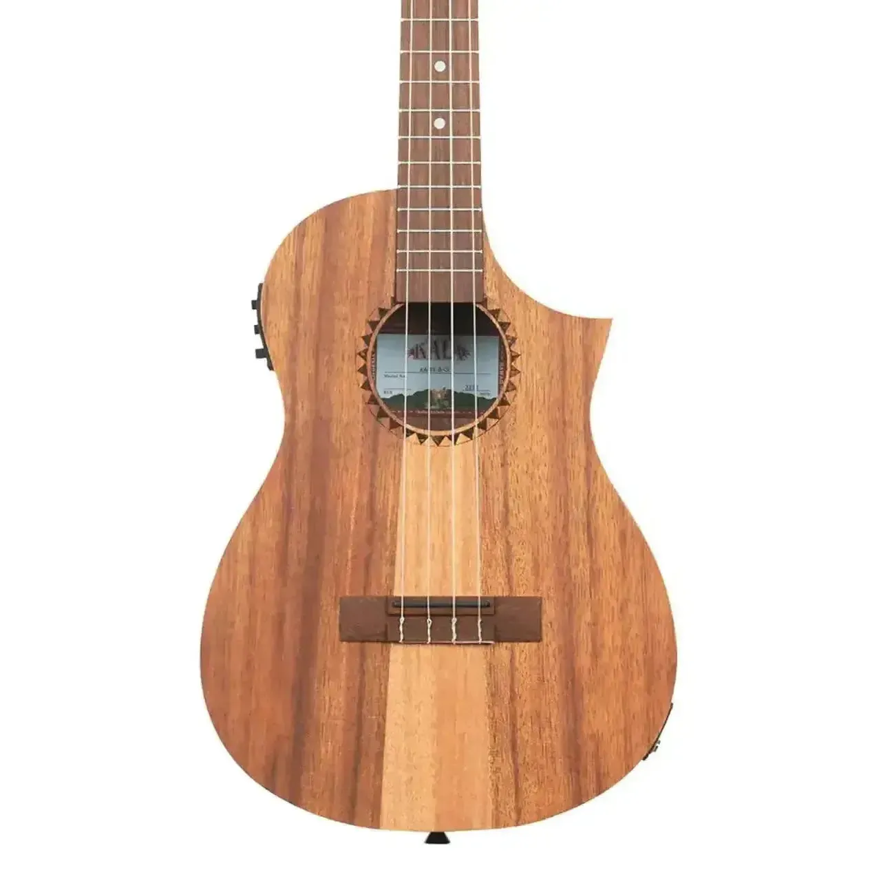 Kala TK-B-CE Teak Tri-Top Baritone Ukulele w/ Cutaway & EQ