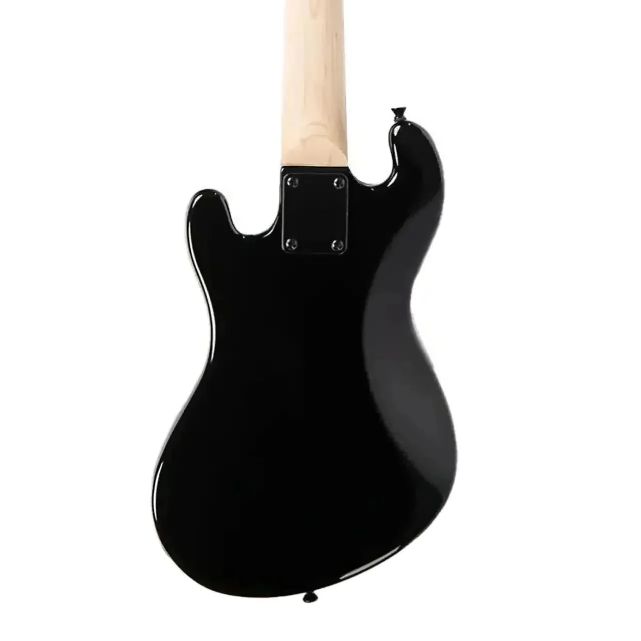 Kala UBASS-SB-BK-MNT-FS Jet Black Solid Body Fretted Electric U•BASS w/ Mint Pickguard - Image 2