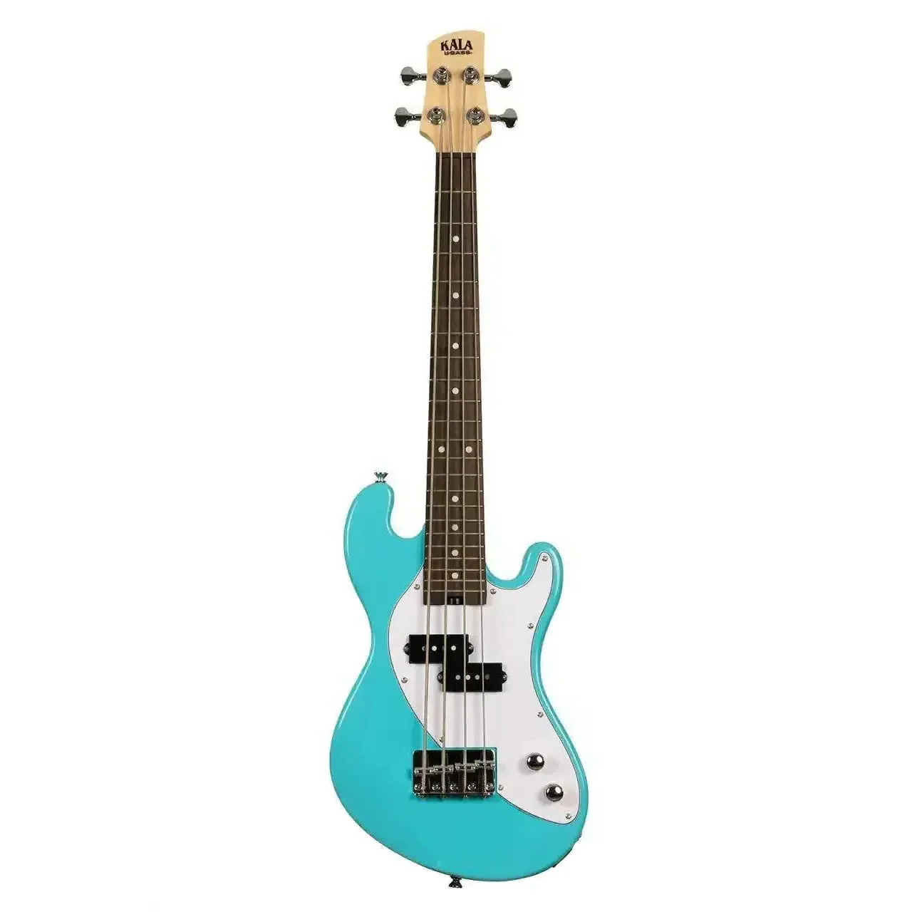 Kala UBASS-SB-BL-FS Surf Blue Solid Body 4-String Fretted U•BASS - Image 3