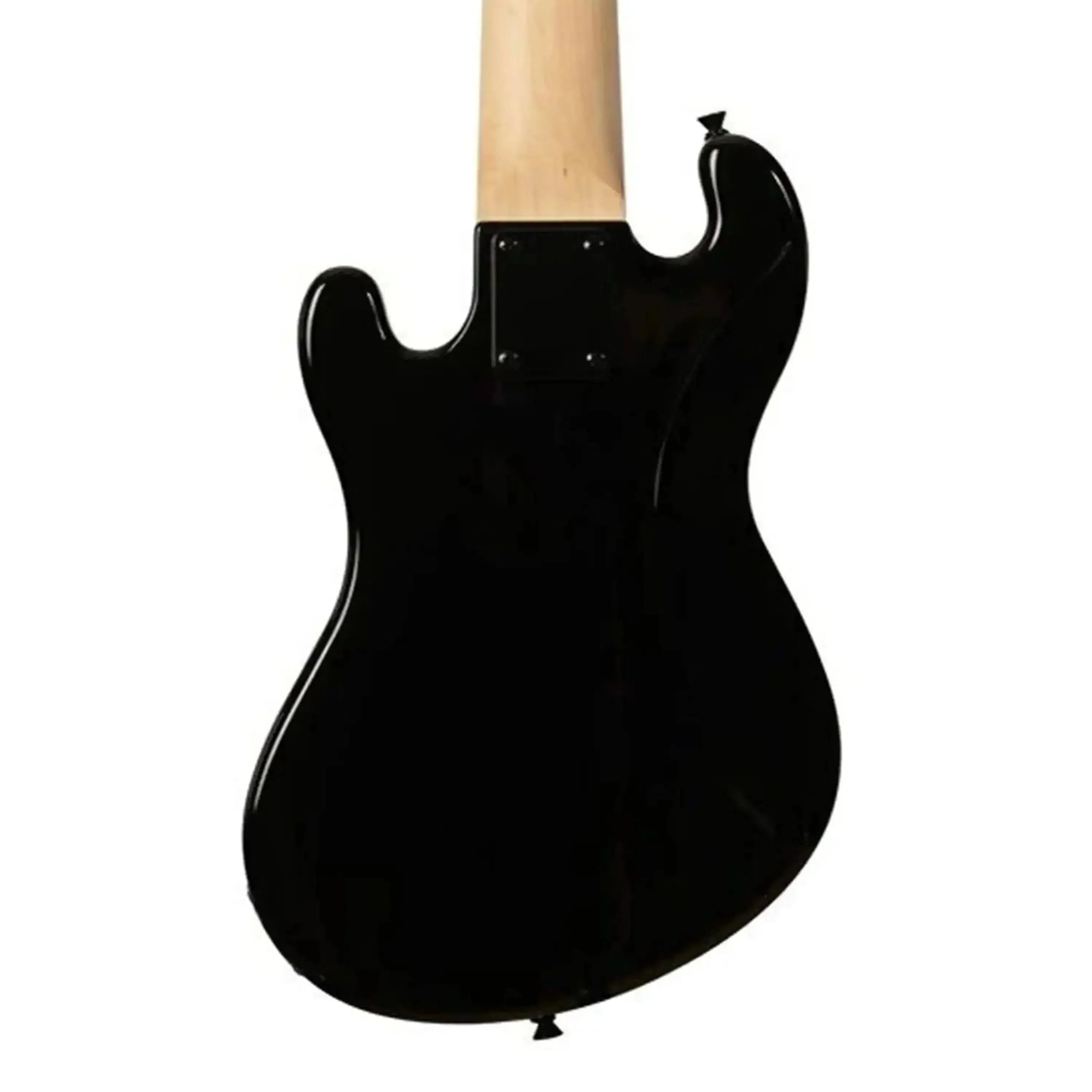 Kala UBASS-SB5-BK-FS Jet Black Solid Body Fretted 5-String U•BASS - Image 2