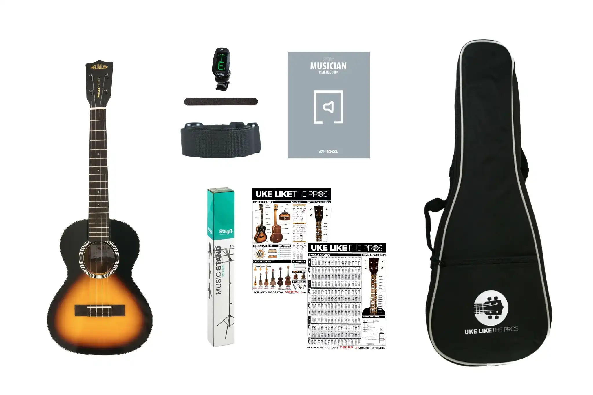Kala Uke Like The Pros SSMHG Ukulele Pack - Image 2