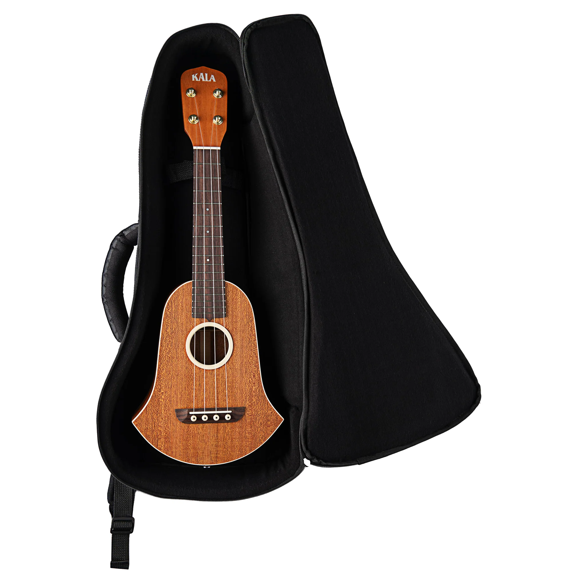 Kala VMET-BELL-MHG-S Vintage Metropolitan Bell Mahogany Soprano Ukulele - Image 3