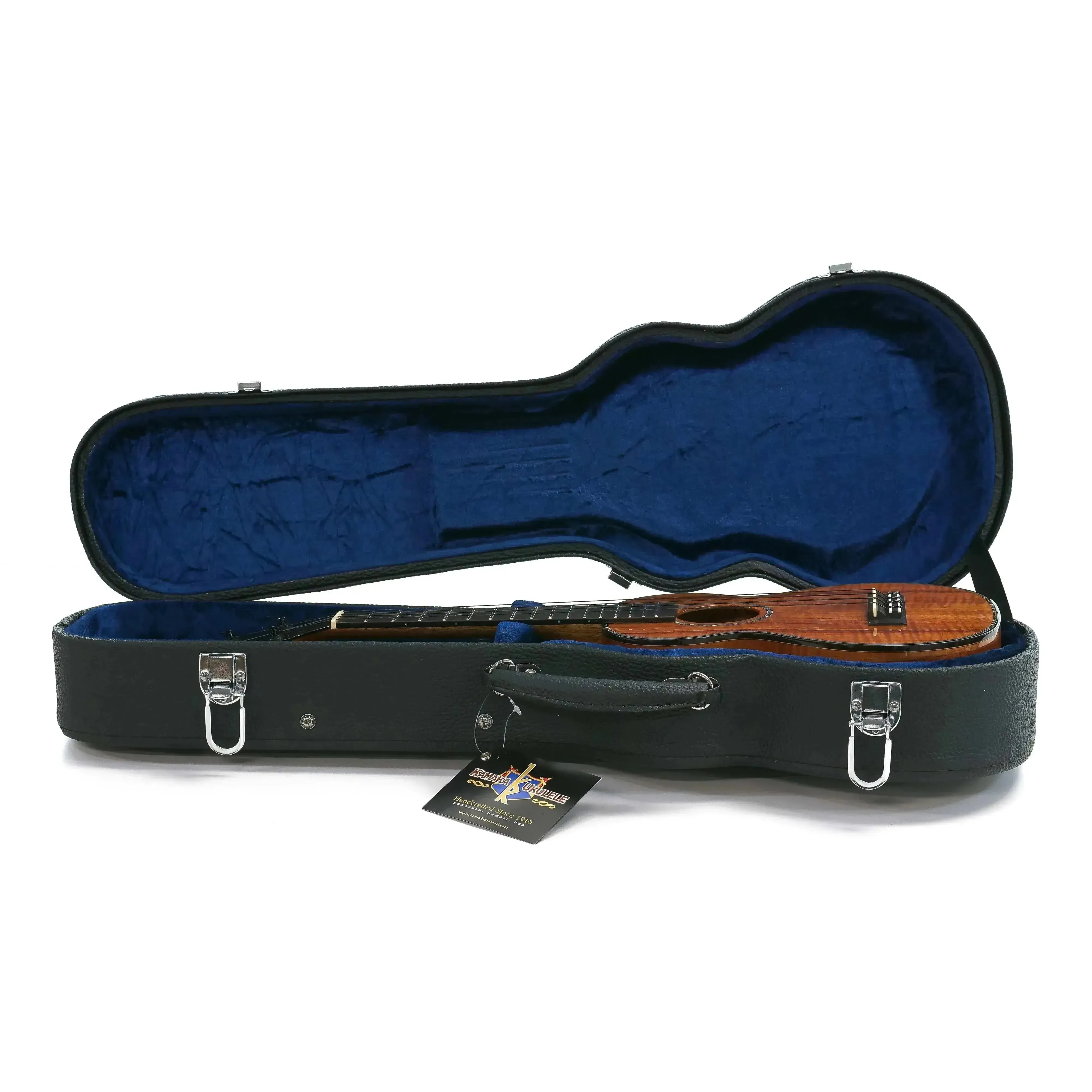 Kamaka HF-2-D2 Solid Deluxe Hawaiian Curly Koa Concert Ukulele - Image 5