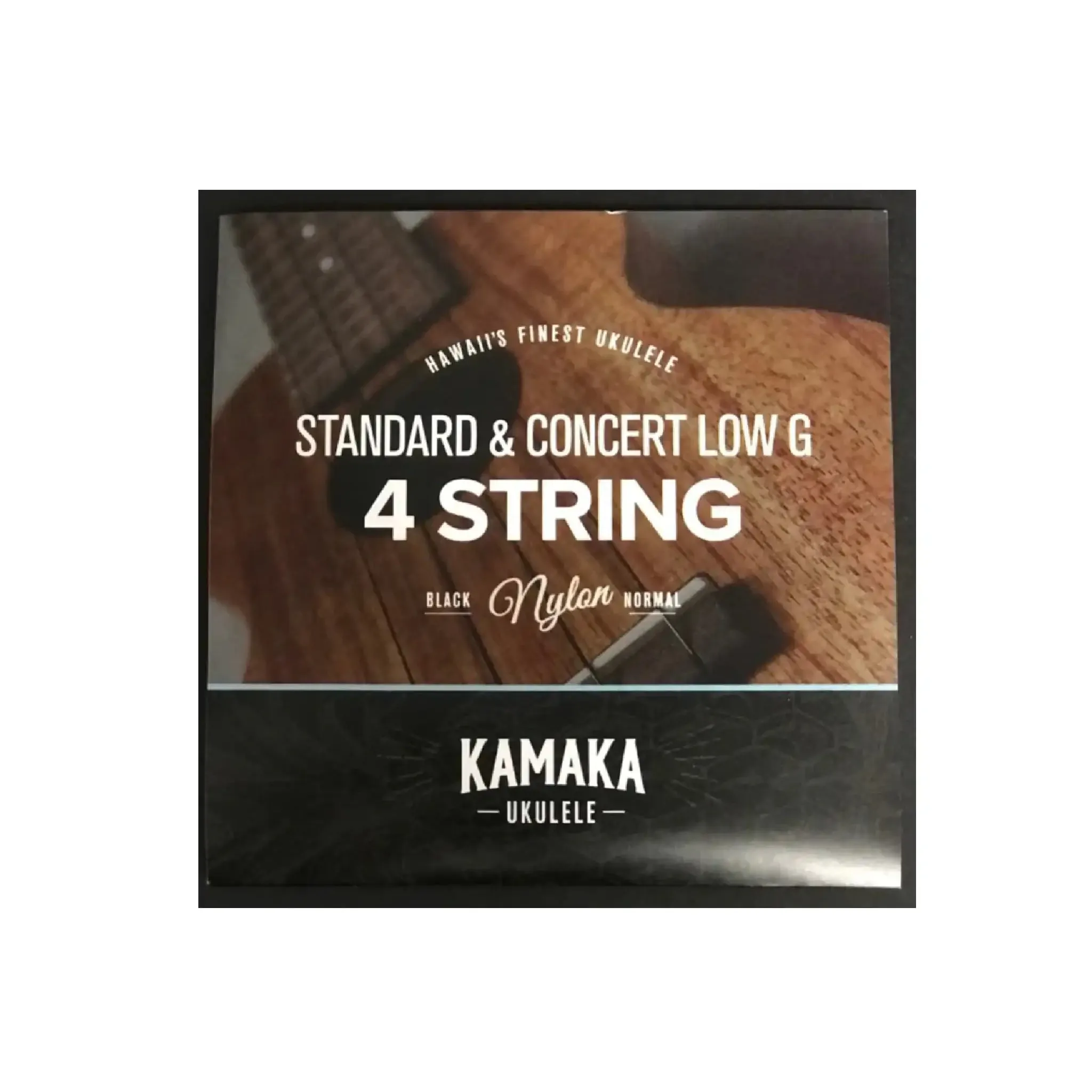 Kamaka S-1G Black Nylon Standard and Concert Strings G-C-E-A - LOW G