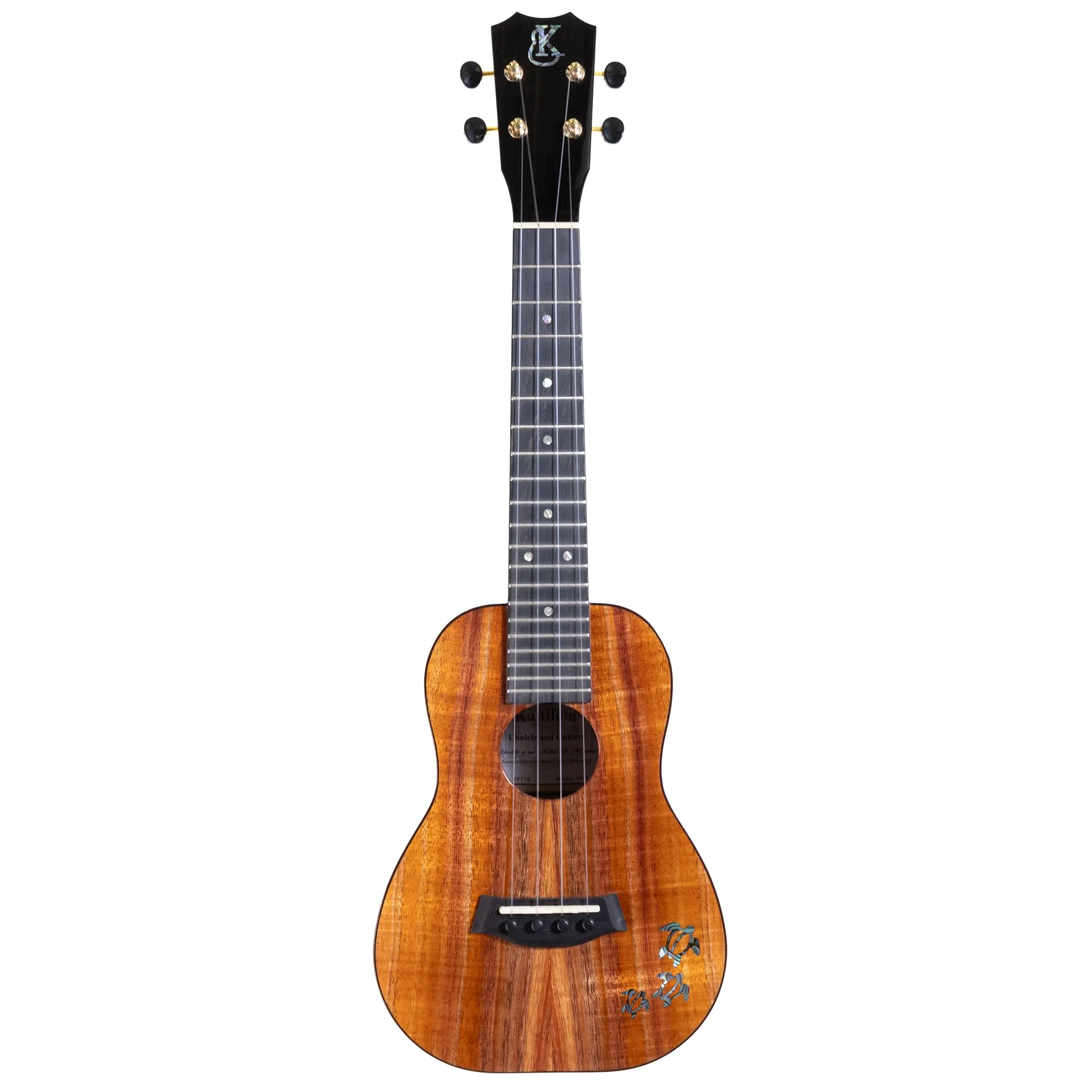 Kanile'a HNS-C Honu Series Deluxe Hawaiian Koa Concert Ukulele - Image 3