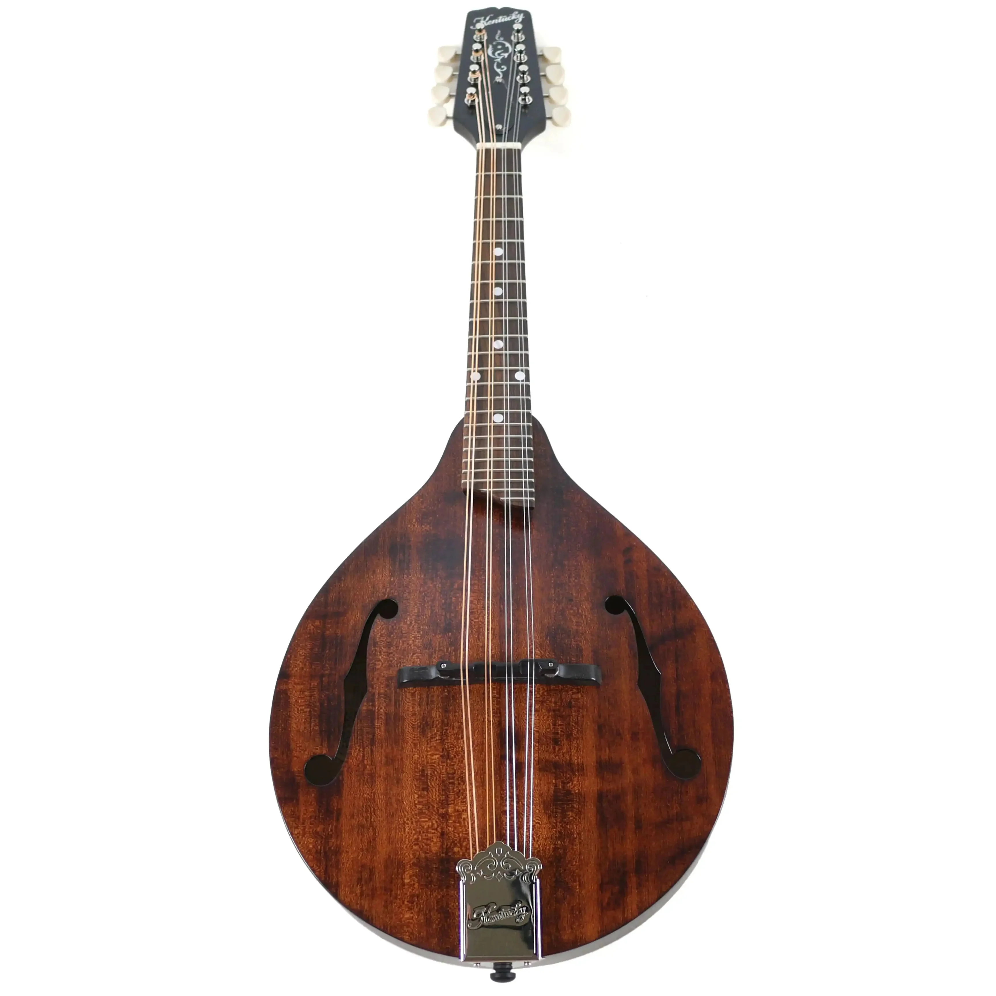 Kentucky KM-206 Satin Brown Deluxe A-Model Mandolin - Image 4