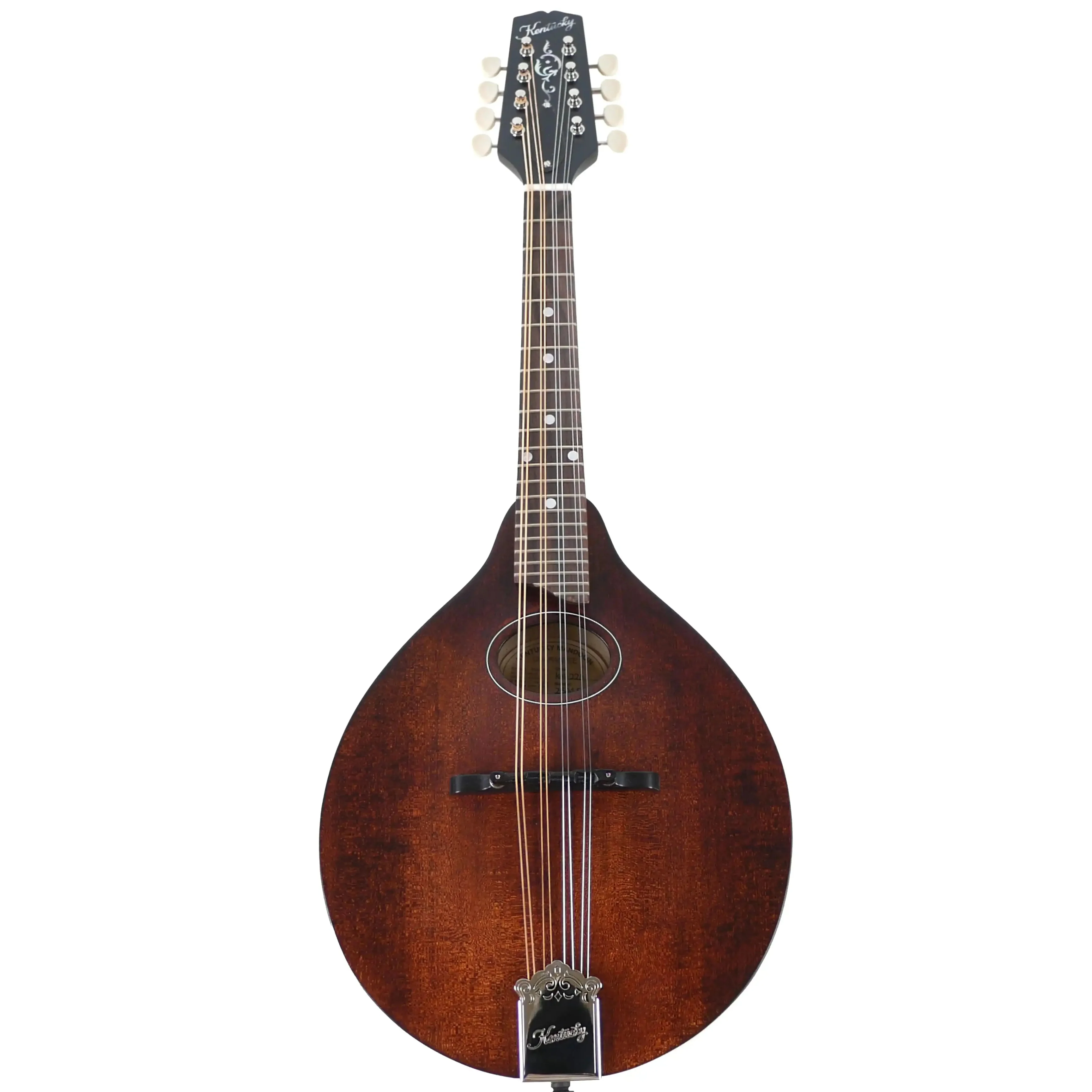 Kentucky KM-226 Satin Brown Deluxe Oval Hole A-Model Mandolin - Image 4