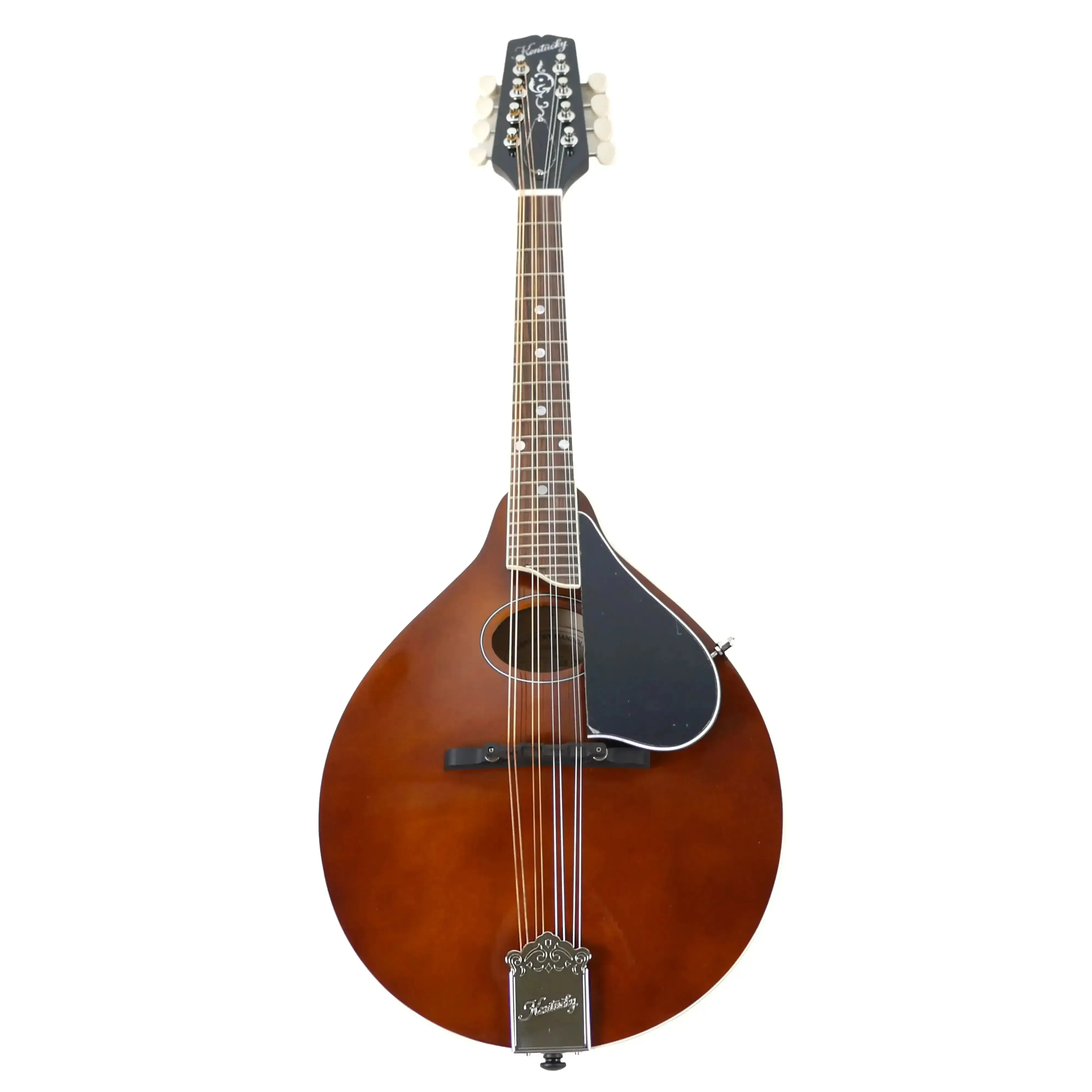 Kentucky KM-276 Deluxe Oval Hole Transparent Brown A-Model Mandolin - Image 4