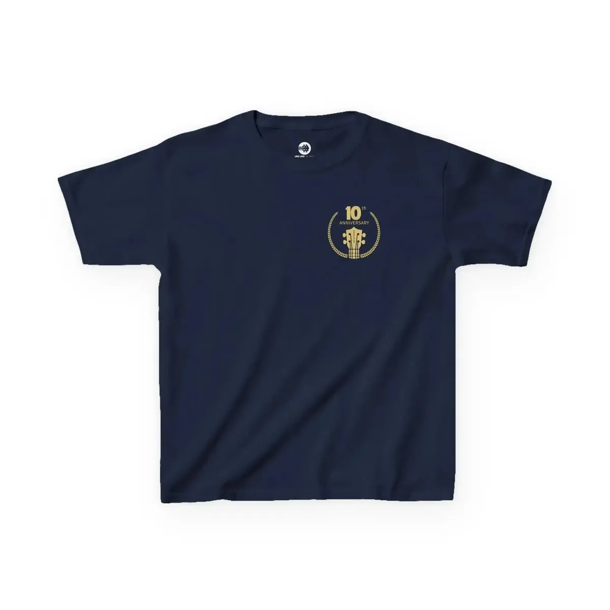 Uke Like The Pros 10th Anniversary Kids T-Shirt — Gold Logo