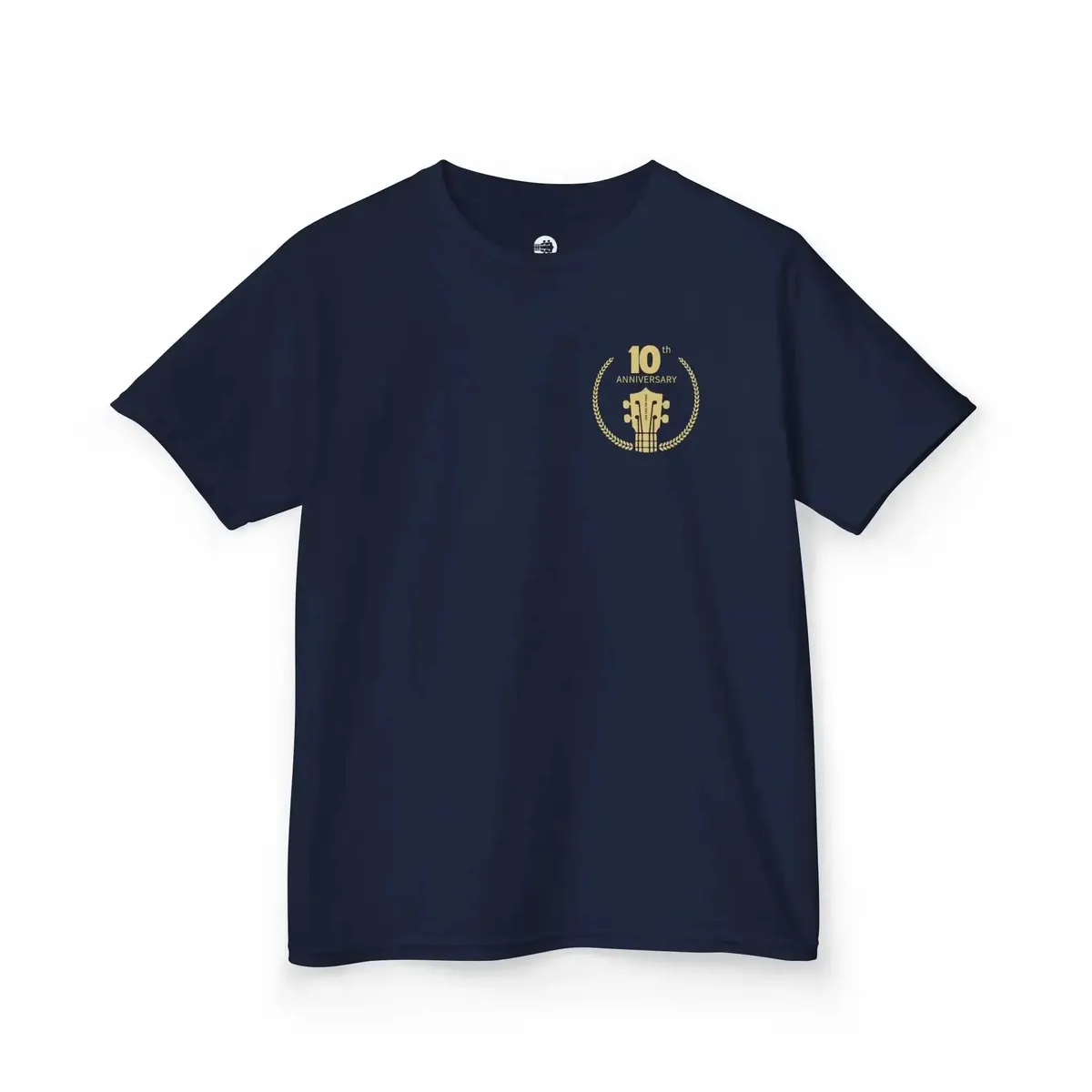 Uke Like The Pros 10th Anniversary Kids T-Shirt — Gold Logo - Image 3