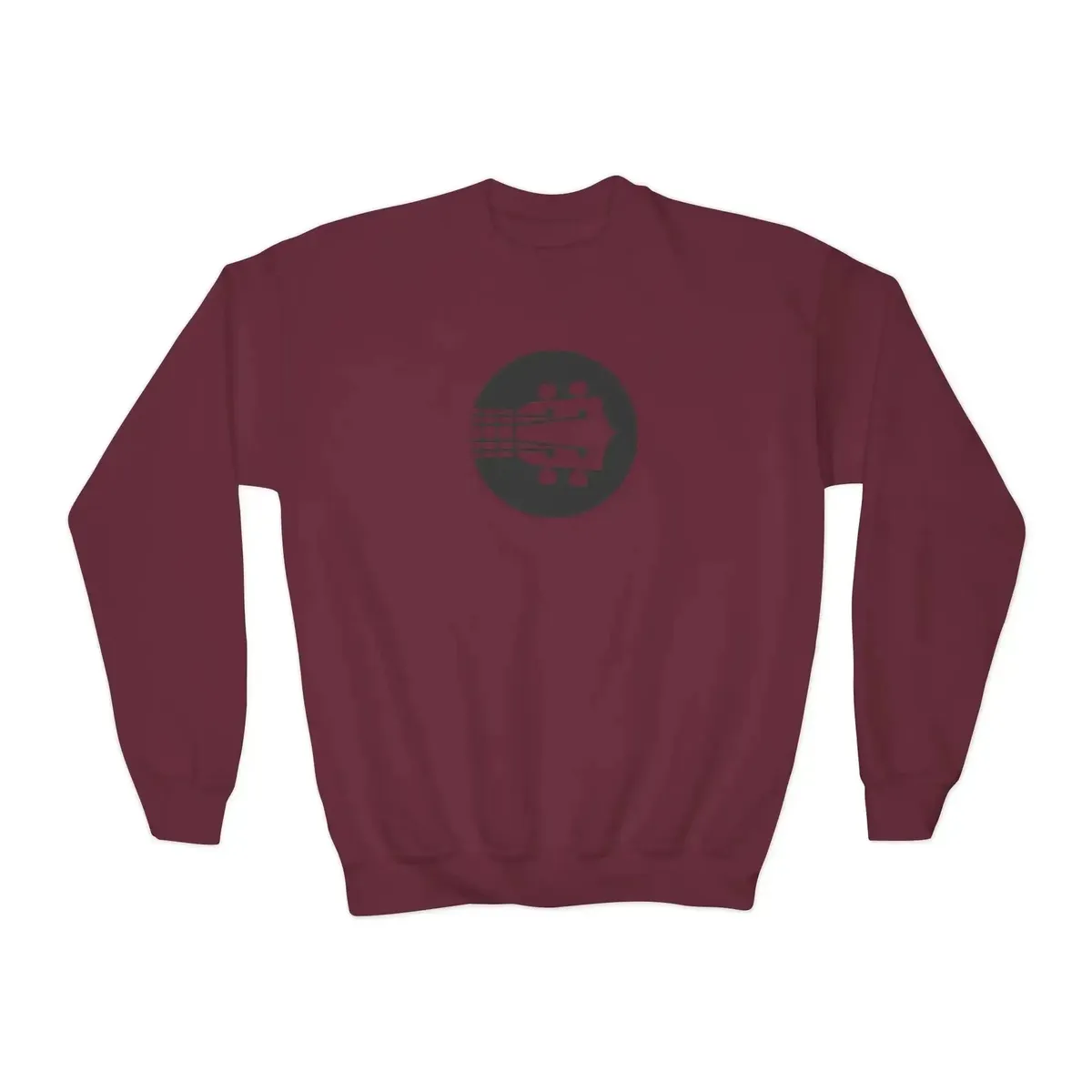 Kids Uke Like The Pros Crewneck Sweatshirt - Black Logo - Image 4