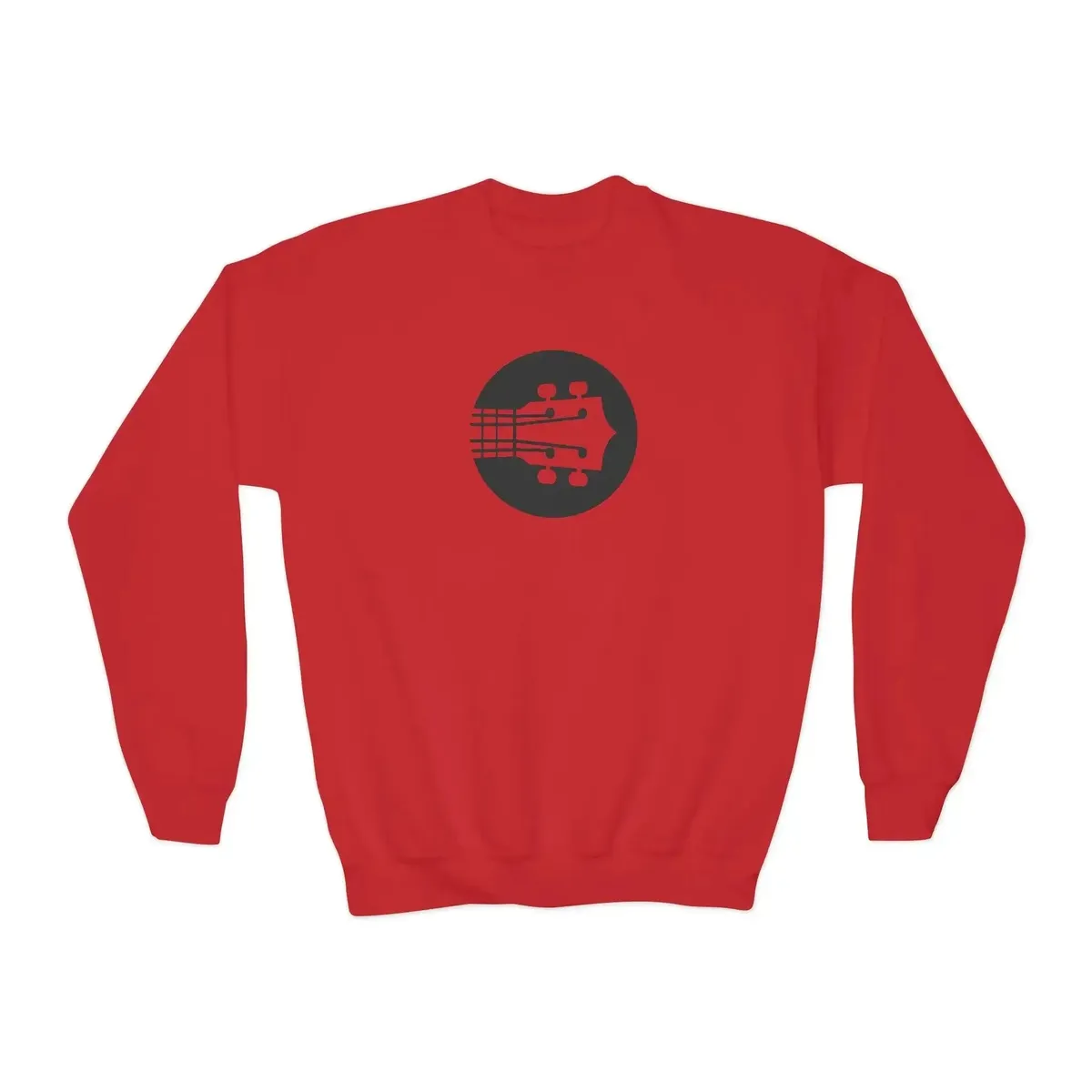 Kids Uke Like The Pros Crewneck Sweatshirt - Black Logo - Image 9