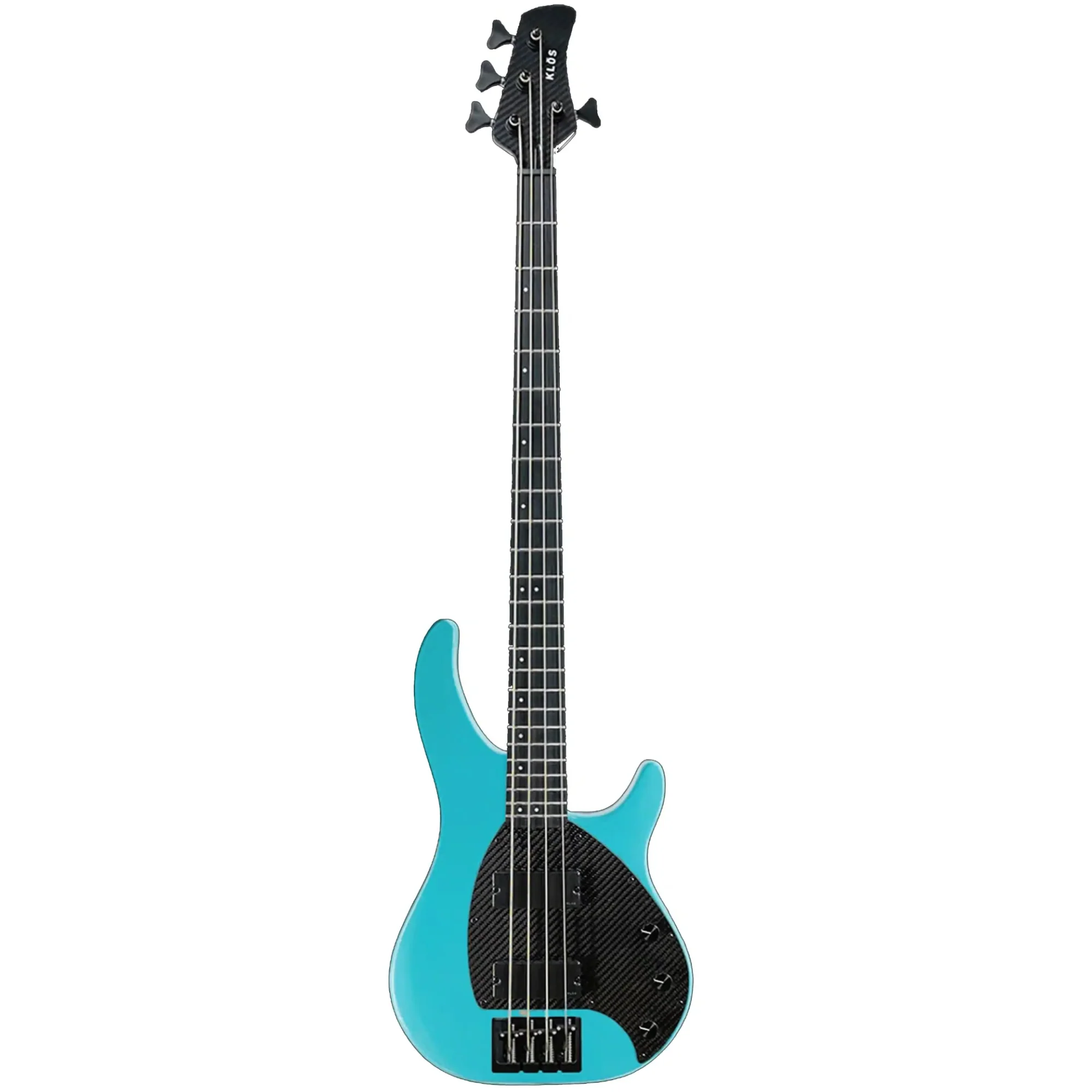 Klōs Apollo IV Custom Electric Precision Bass with Passive Pickup - Aqua - Image 2