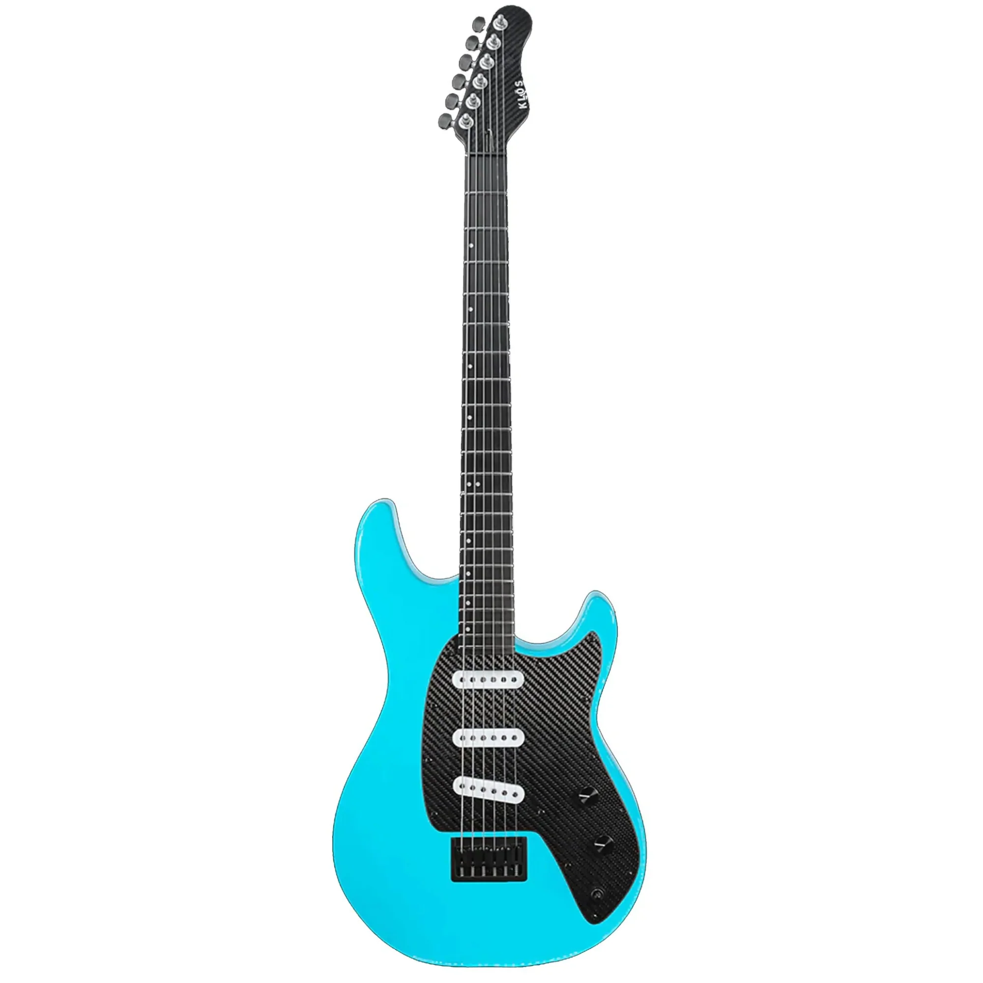 Klōs Artemis Baritone Custom Electric Guitar with Klos Single Coils Pickup - Aqua - Image 2