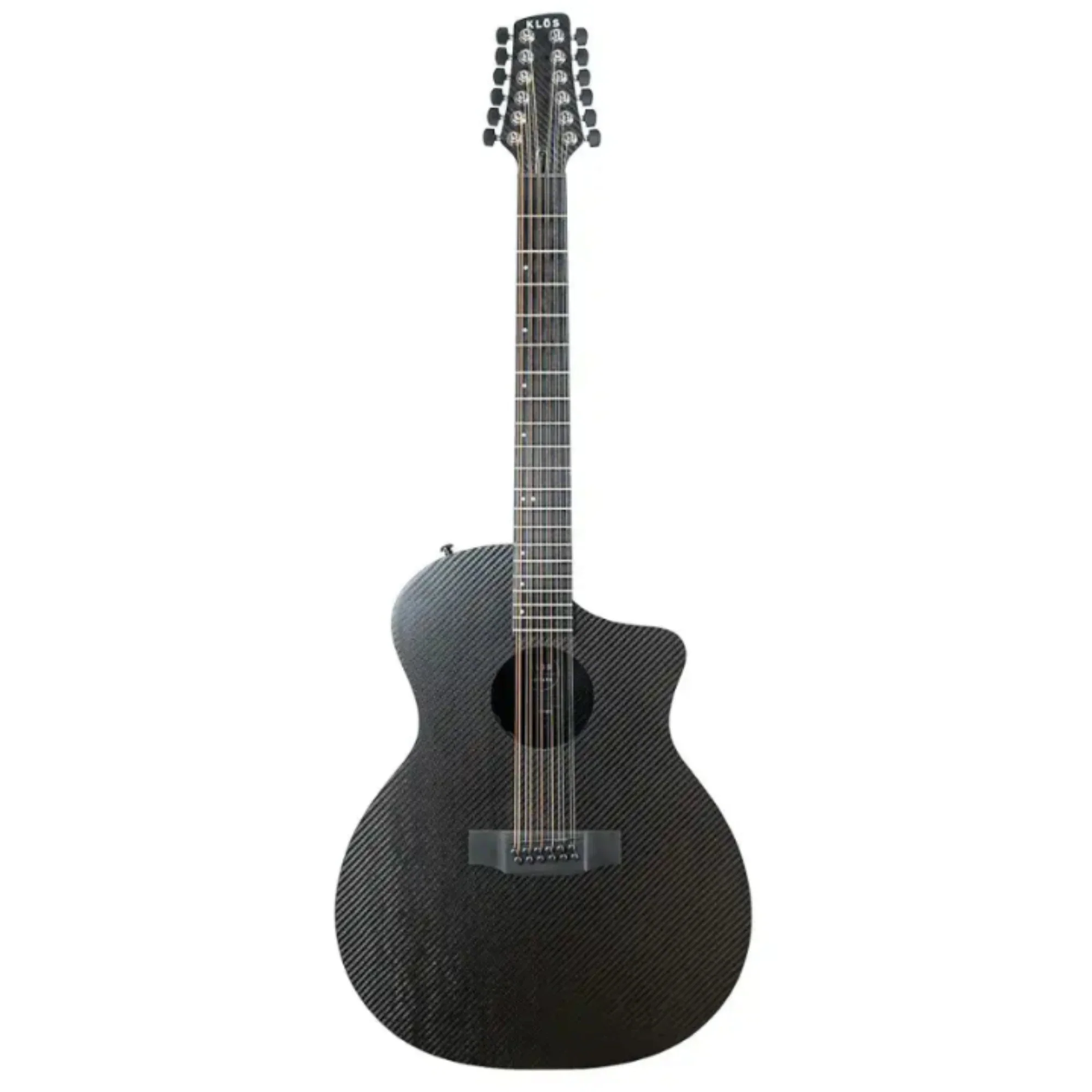 Klōs Full Carbon Grand Cutaway 12-String Acoustic Guitar - Image 3