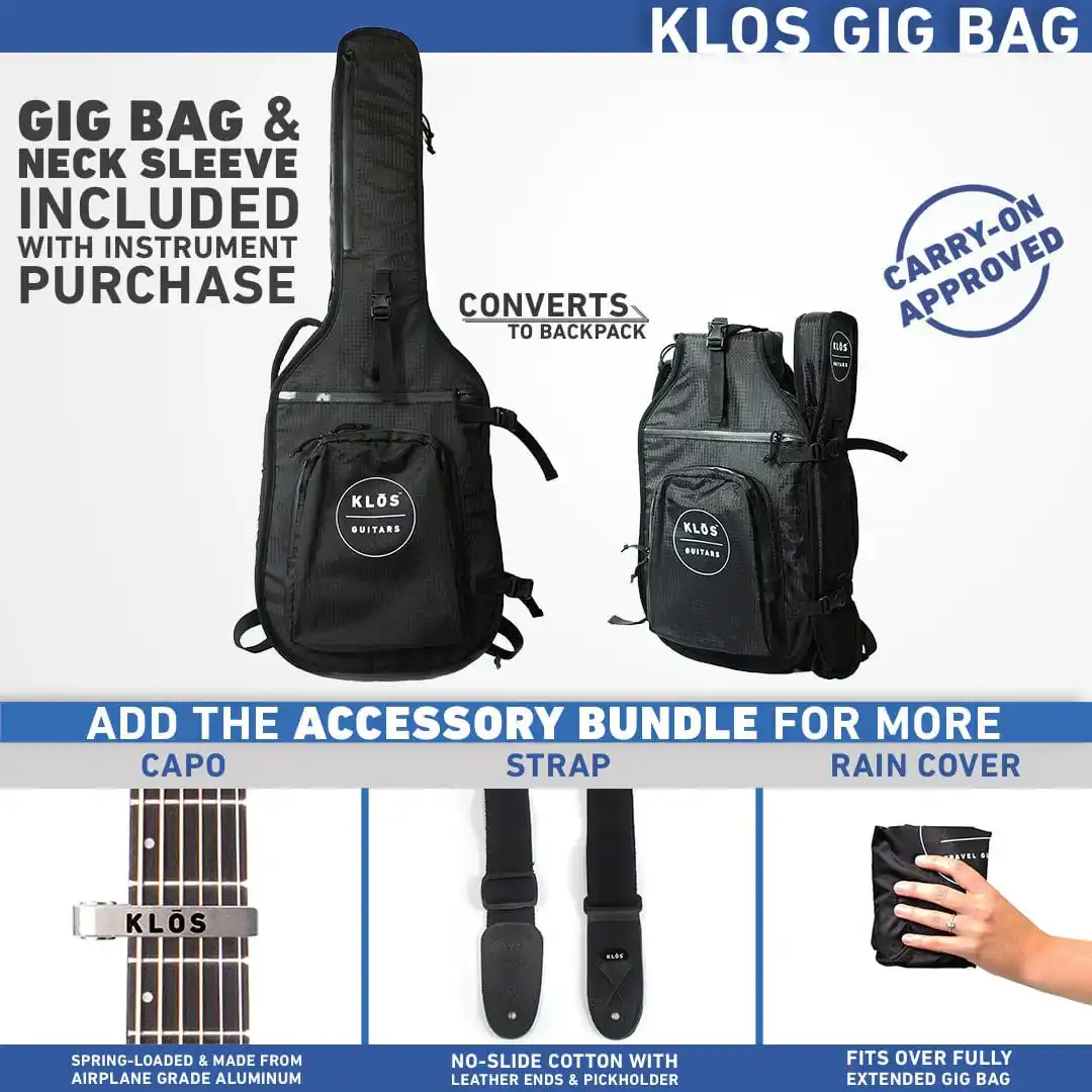 Klōs Full Carbon Grand Cutaway Acoustic Guitar with Fishman Presys+ Pickup - Image 6