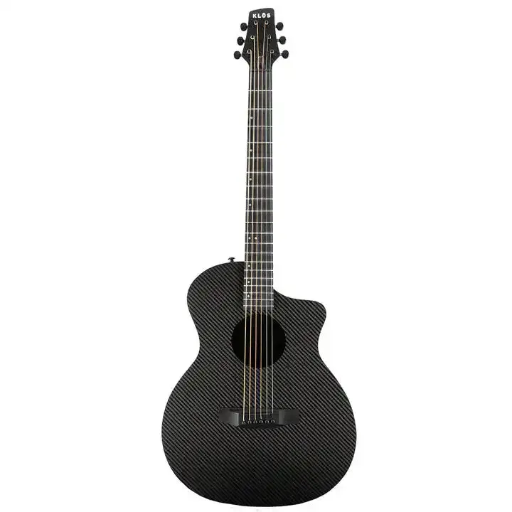 Klōs Full Carbon Grand Cutaway Mini Acoustic Guitar with Fishman Presys+ Pickup - Image 4