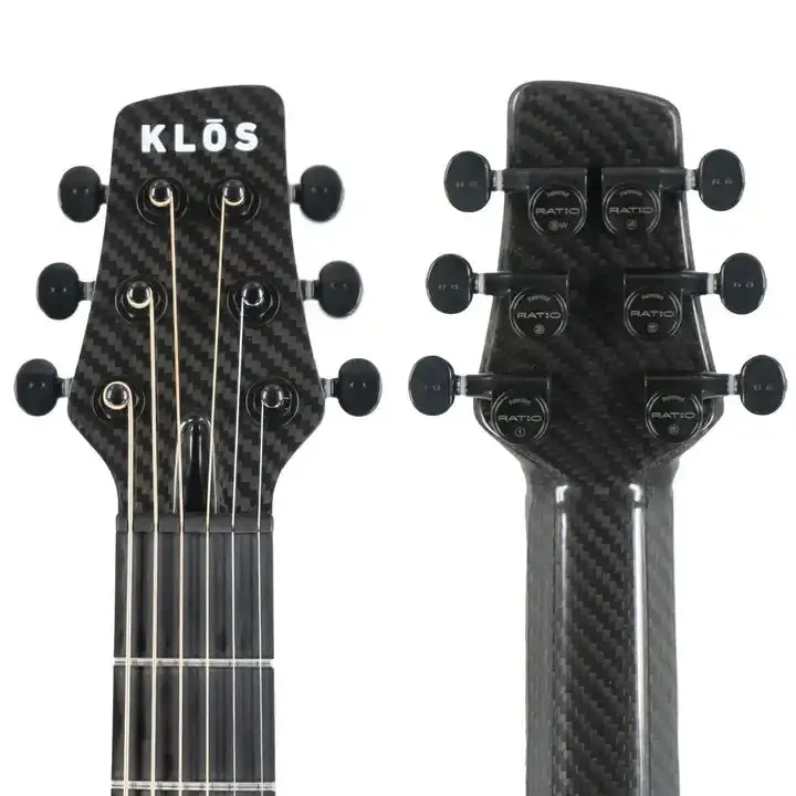 Klōs Full Carbon Grand Cutaway Mini Acoustic Guitar with Fishman Presys+ Pickup - Image 6