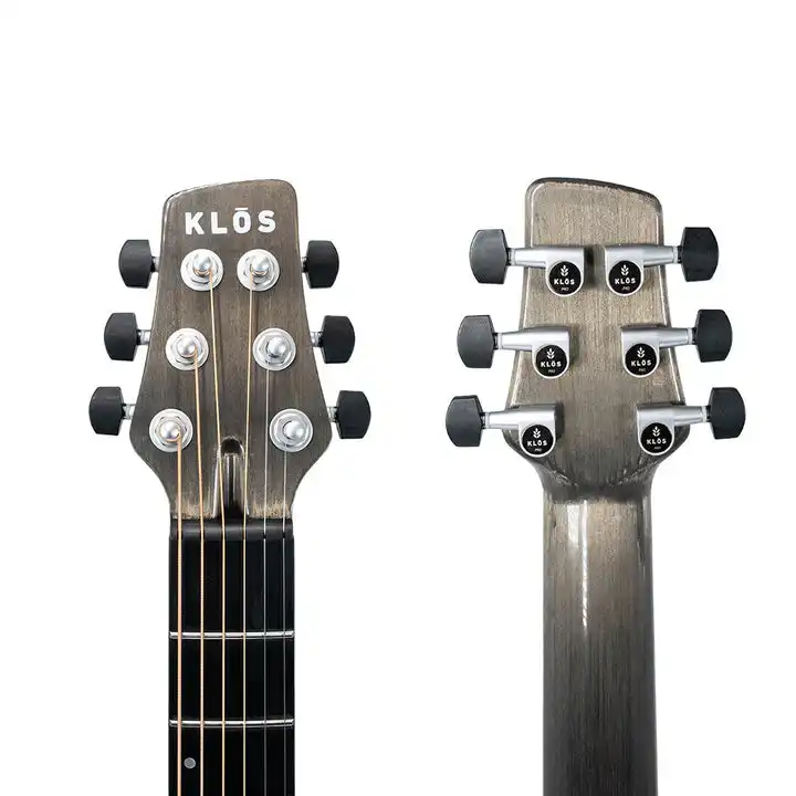 Klōs Full Carbon Timber Grand Cutaway Mini Acoustic Guitar with Fishman Presys+ Pickup - Image 6