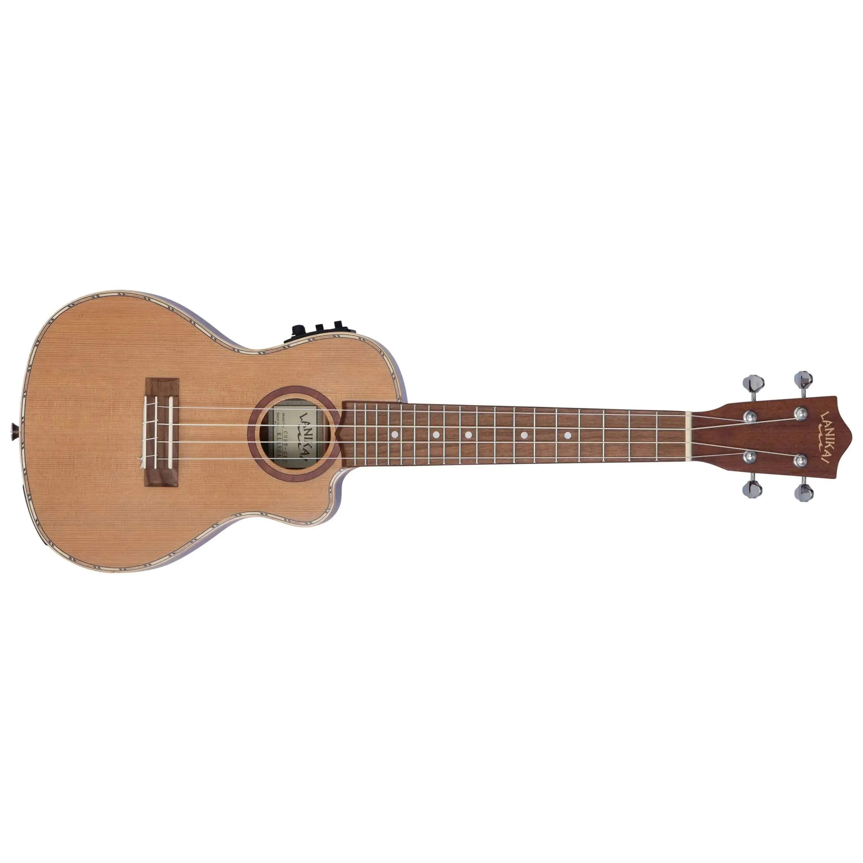 Lanikai CDST-CEC Solid Cedar Top Concert Ukulele w/ Pickup - Image 3