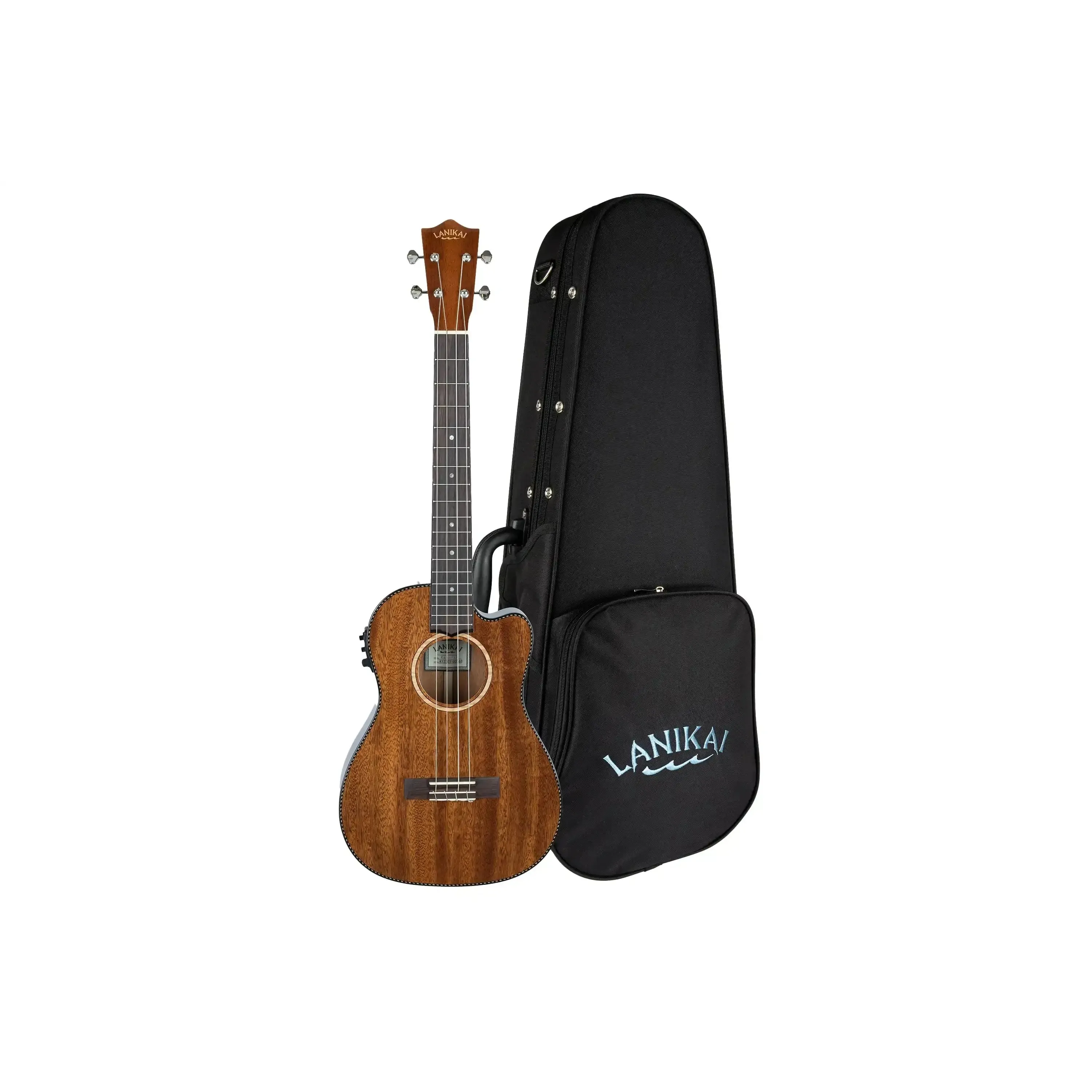 Lanikai MAS-CEB Mahogany Baritone Ukulele with Pickup - Image 3