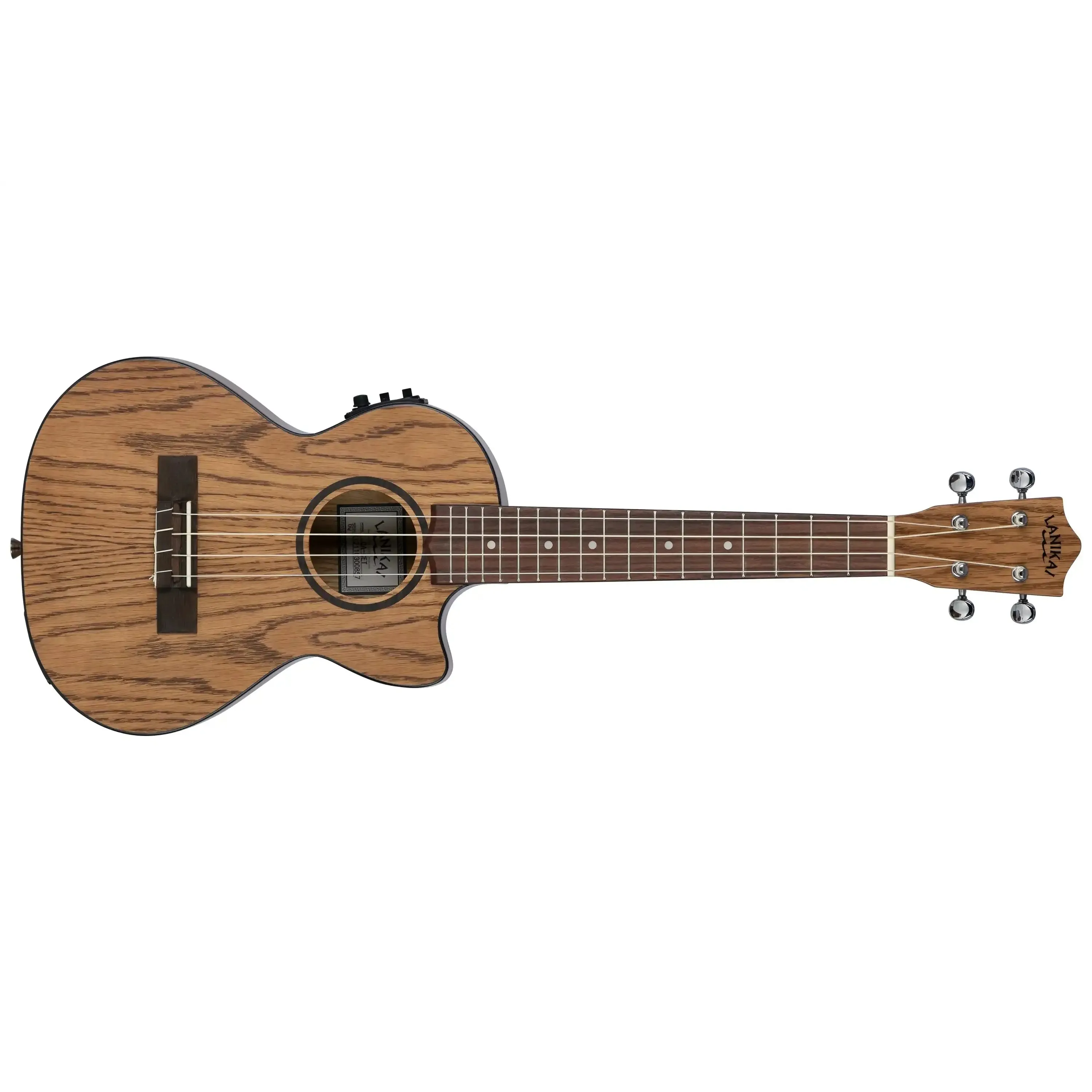 Lanikai OA-CET Oak Tenor Ukulele w/ Pickup - Image 3