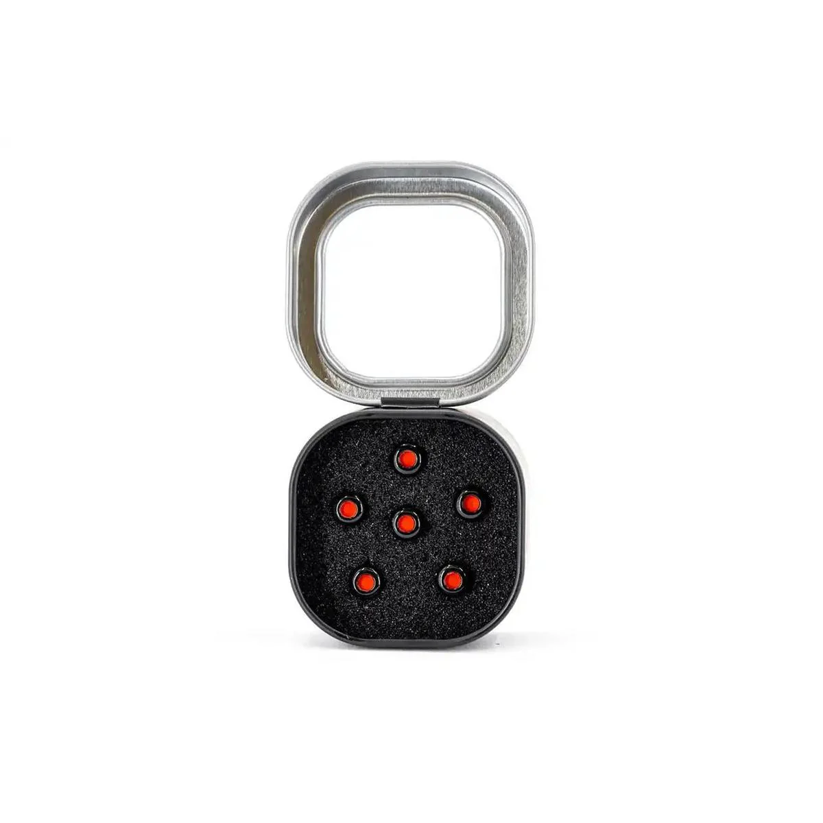 Martin Luxe Red Dot Gloss Black Bridge Pin Set