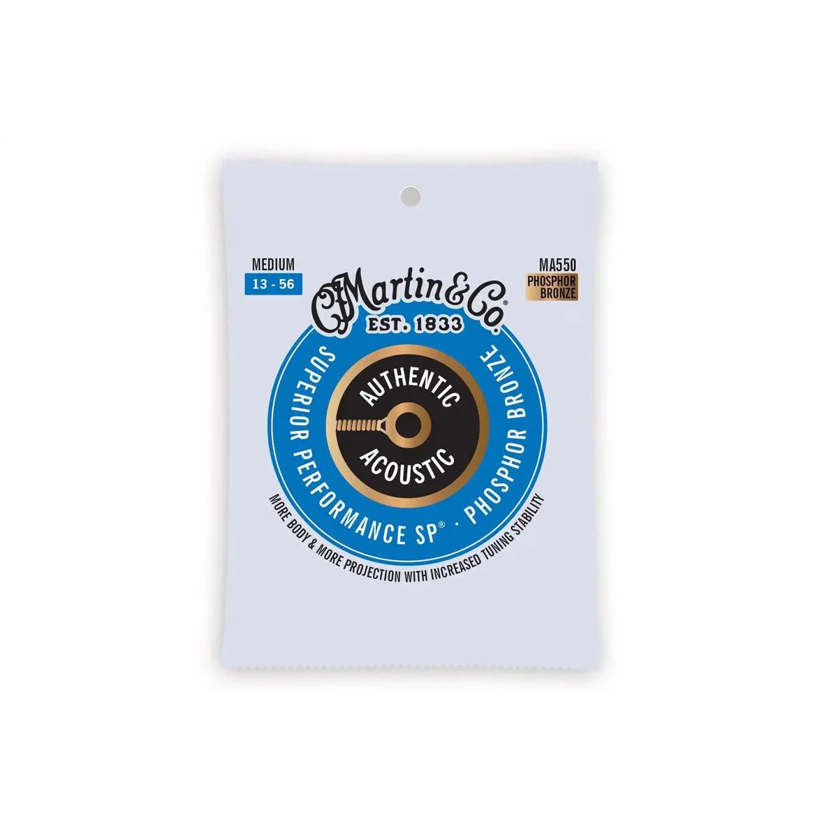 Martin MA550 Acoustic Phosphor Bronze Guitar Strings - Medium .013-.056
