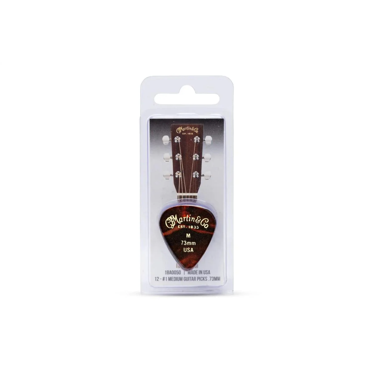 Martin #1 Tortoise Shell Picks Medium .73mm - 12 Pack