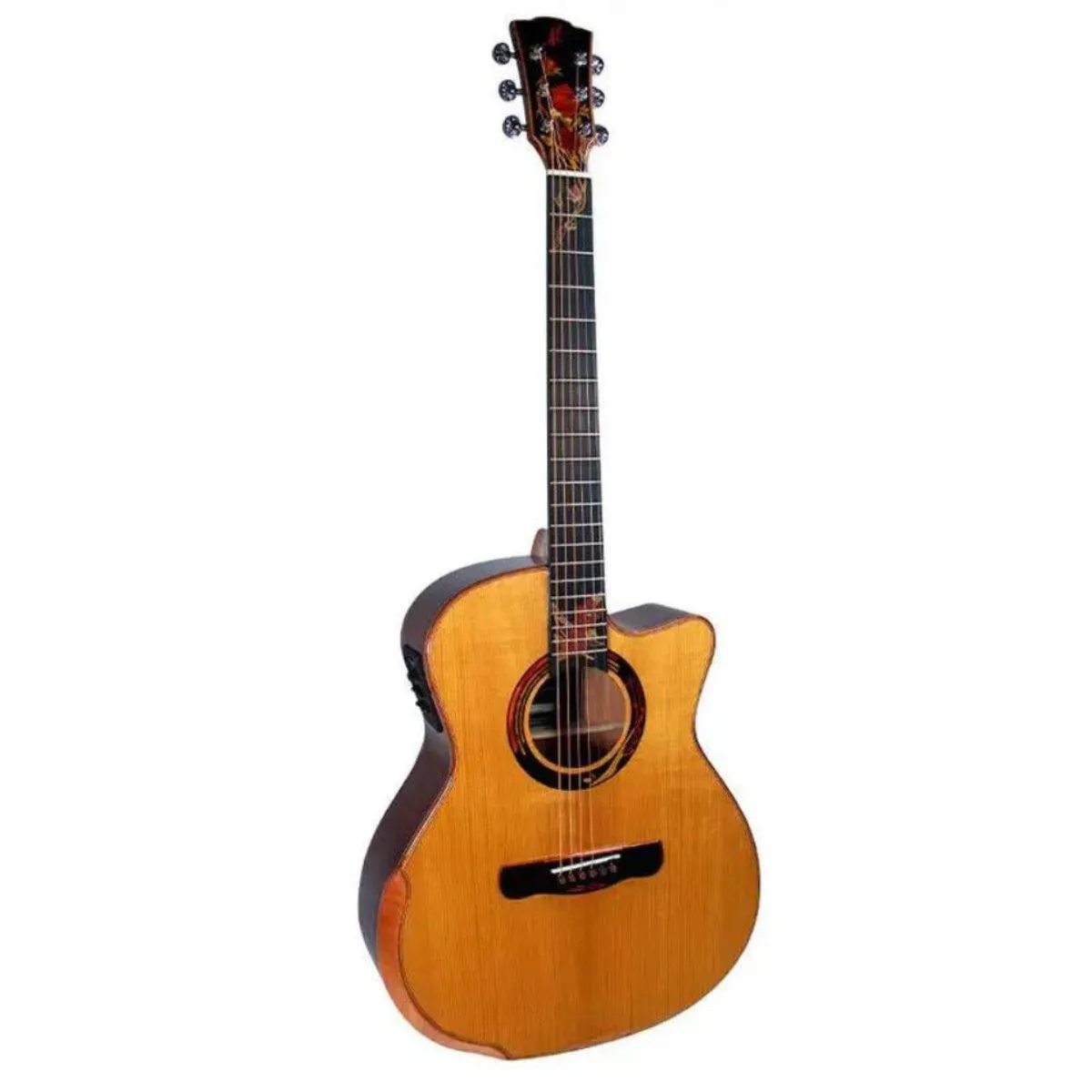 Mérida AUTUMN-EQ Four Seasons Auditorium Acoustic-Electric Guitar - Image 4