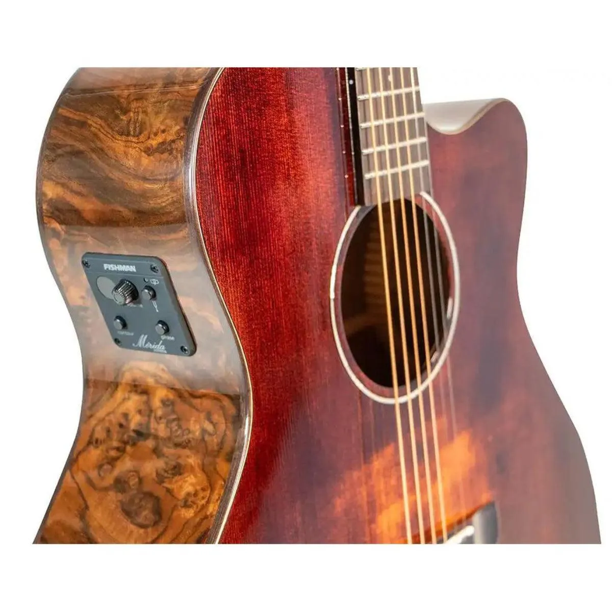 Mérida BLACKPANTHER-EQ Imperial Series Auditorium Acoustic-Electric Guitar - Image 3
