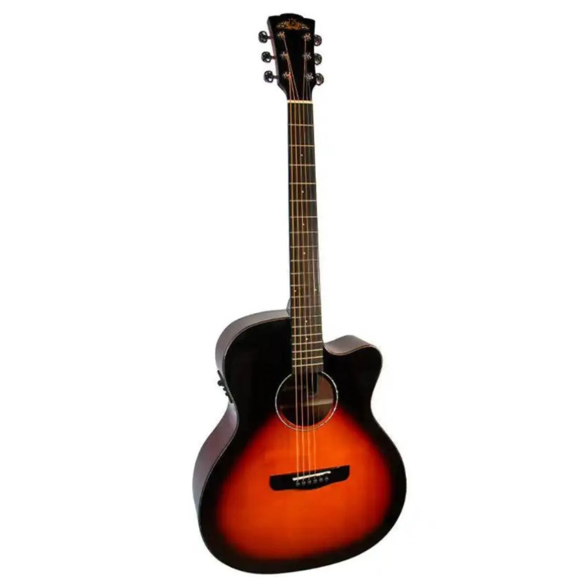 Mérida REDFOX-EQ Imperial Series Auditorium Acoustic-Electric Guitar - Image 4
