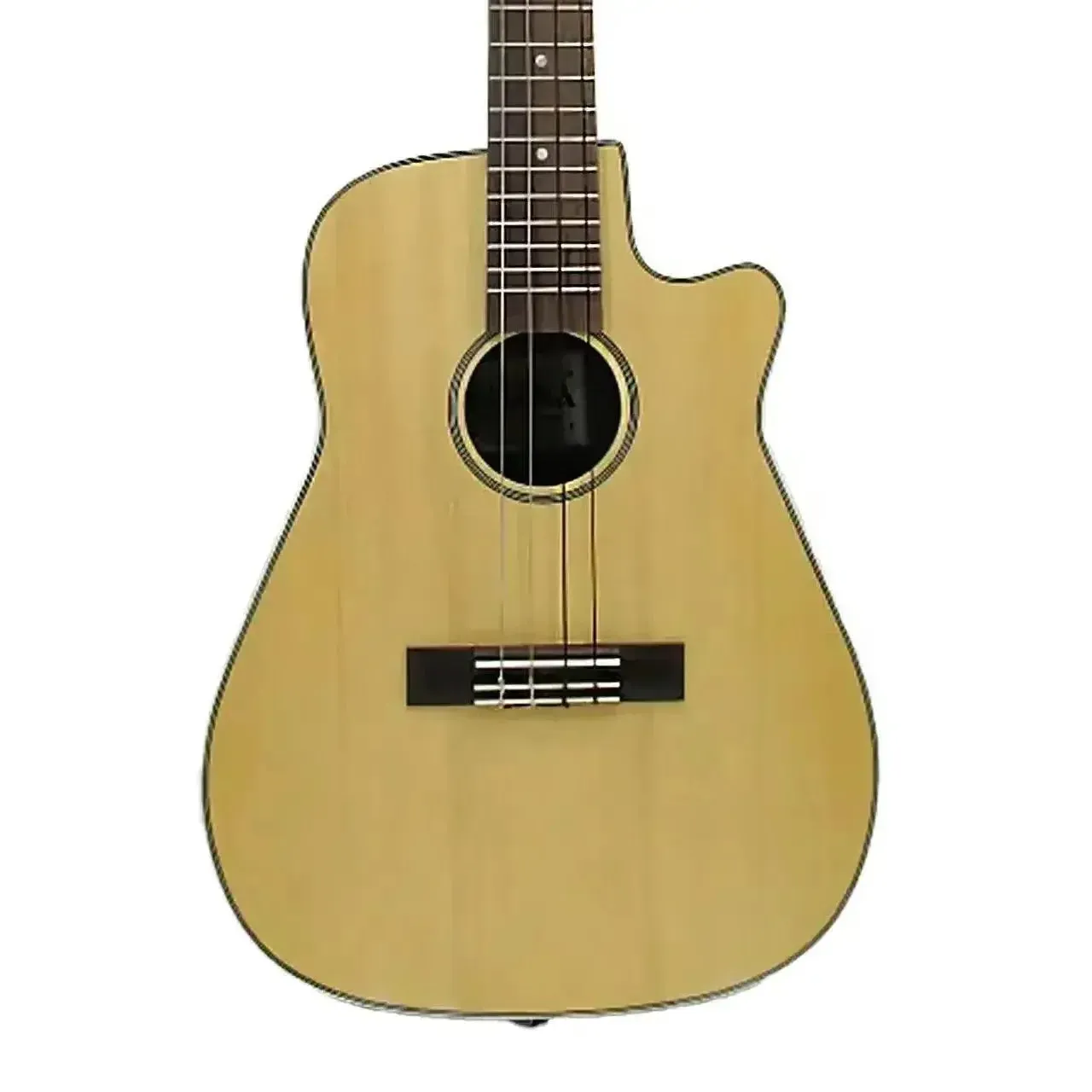 Ohana BK-70RB Solid Spruce & Round Composite Back Baritone Ukulele