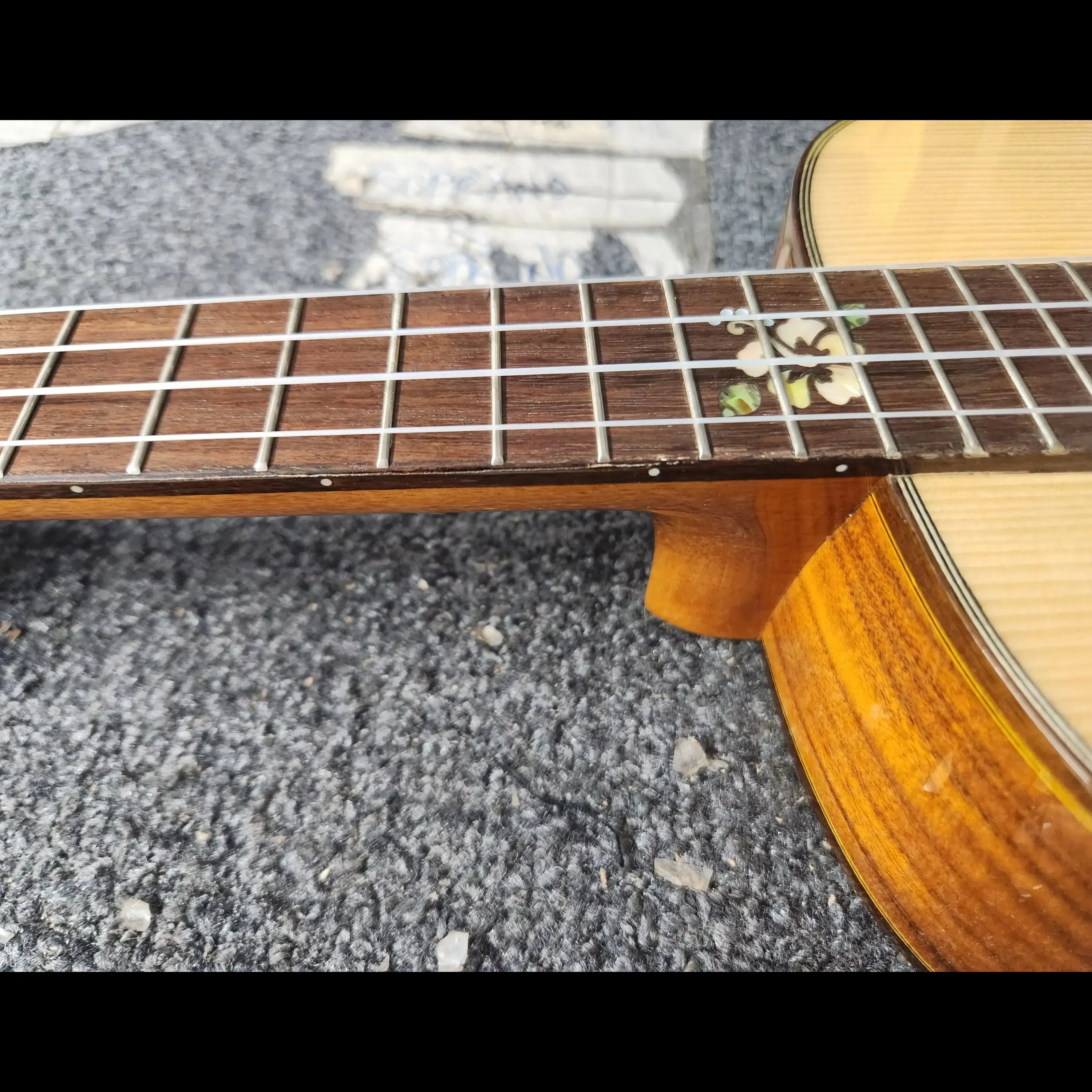 Ohana BKT-250G Spruce Top Tenor Neck Baritone Ukulele - Blem - Image 6
