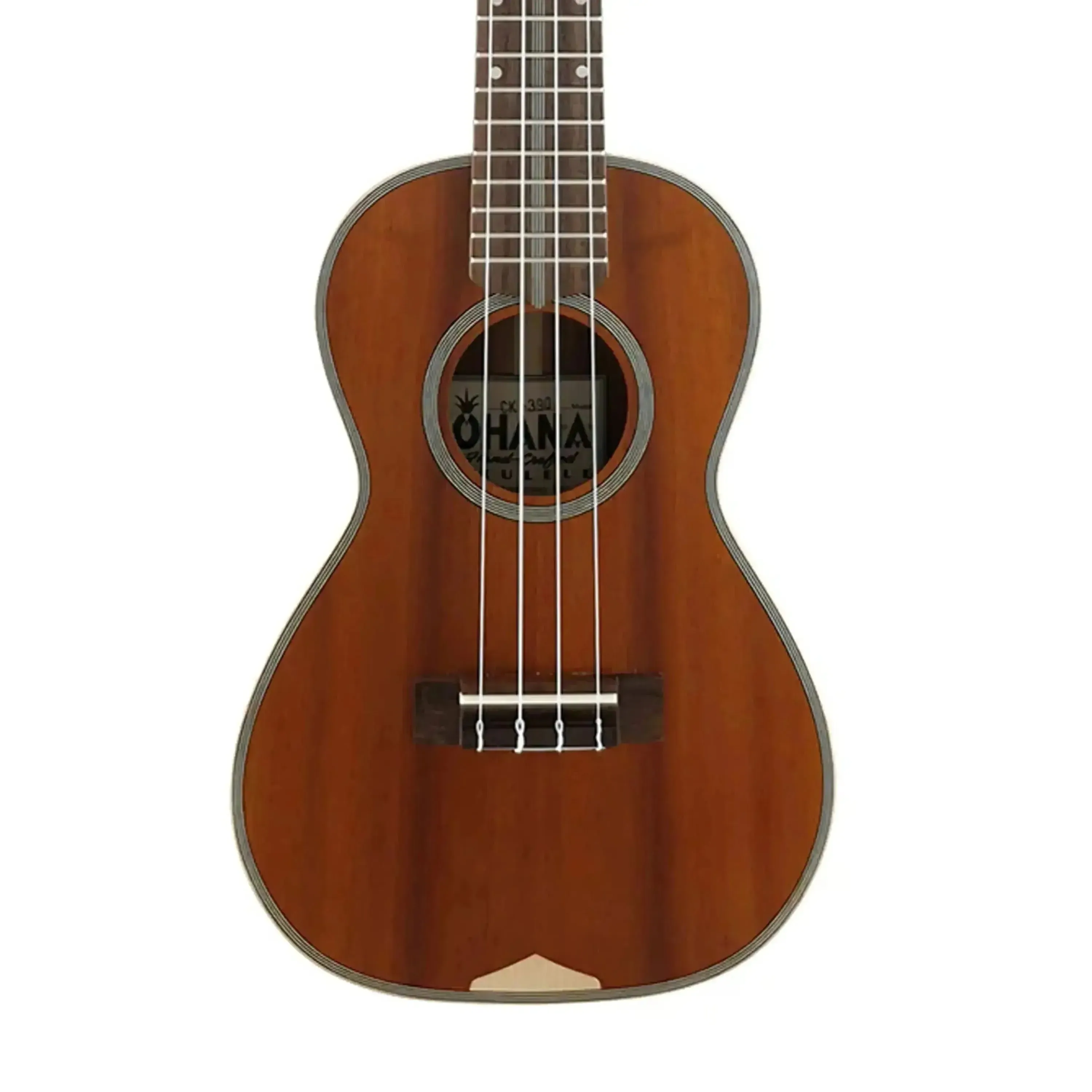 Ohana CK-390 Solid Hawaiian Koa Concert Ukulele