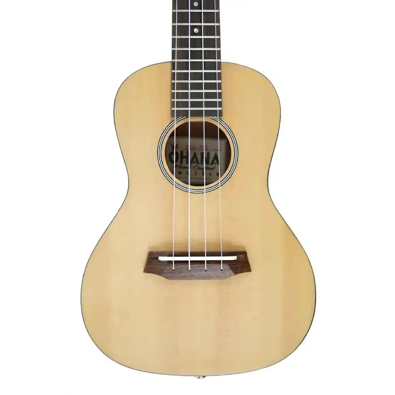 Ohana CKS-22E Solid Spruce Top Slim Line Concert Ukulele