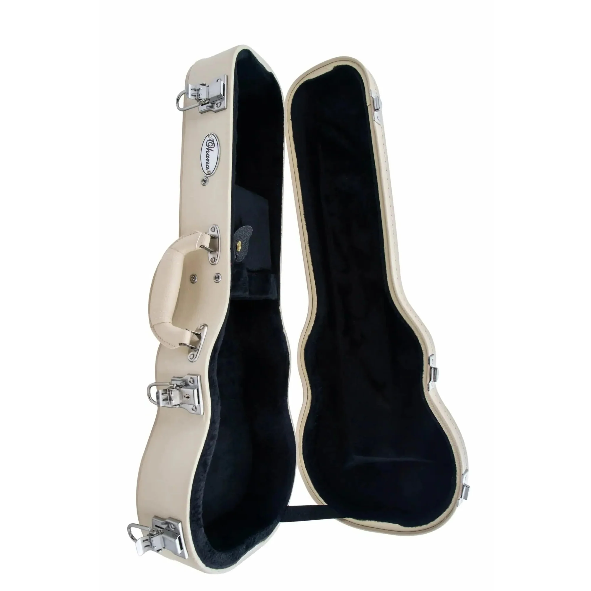 Ohana WEM-24 White Concert Ukulele Hardshell Case - Image 2
