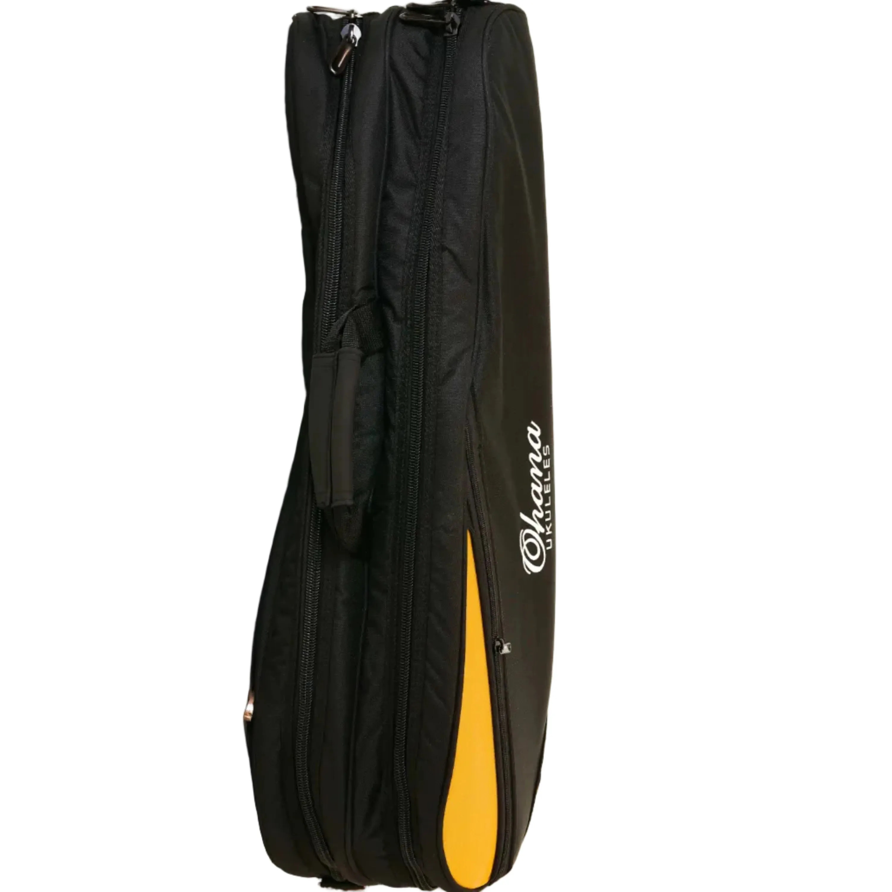 Ohana DB2-24OR Double Deluxe Concert Ukulele Bag - Holds 2 Concert Ukuleles - ORANGE - Image 5