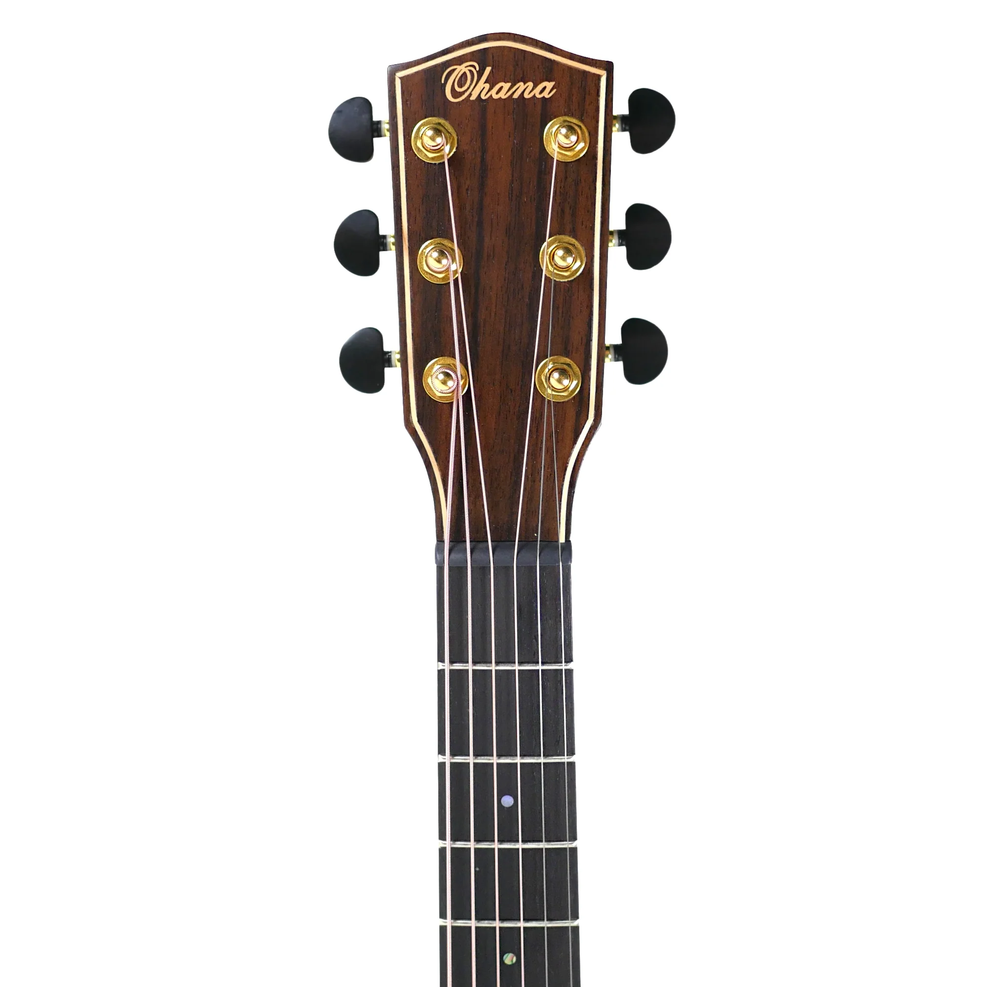 Ohana GT-8 Arched Back Spruce & Rosewood Acoustic 3/4 Size Guitar - Image 4