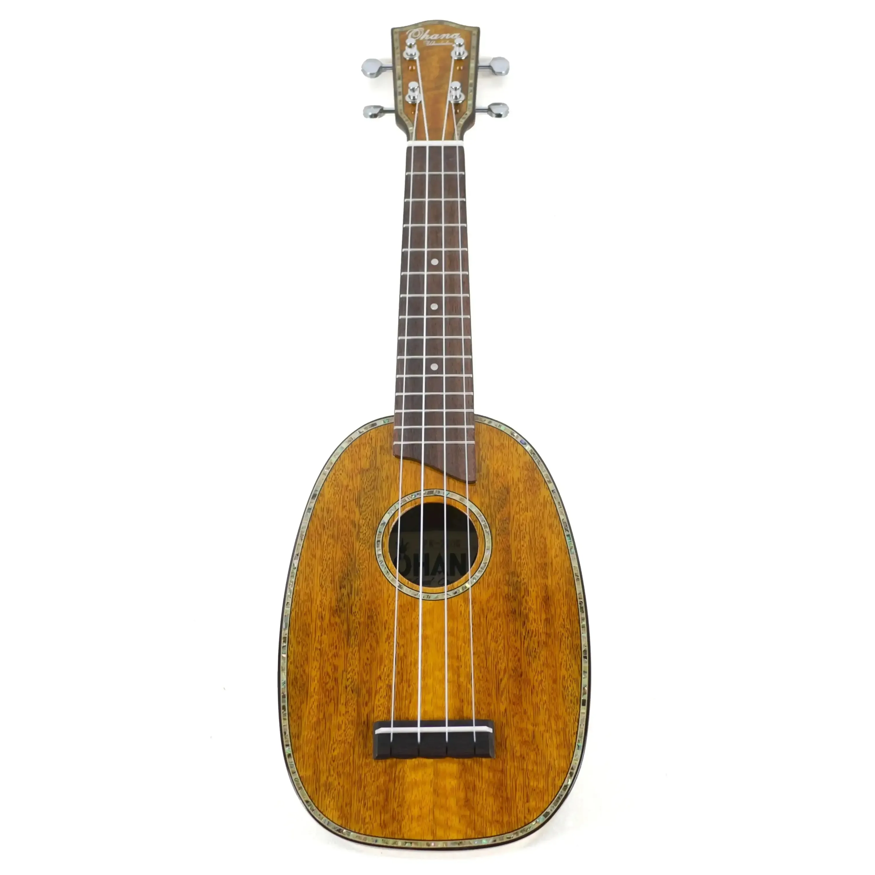 Ohana PK-220G Solid Mango Pineapple Soprano Ukulele - Image 4