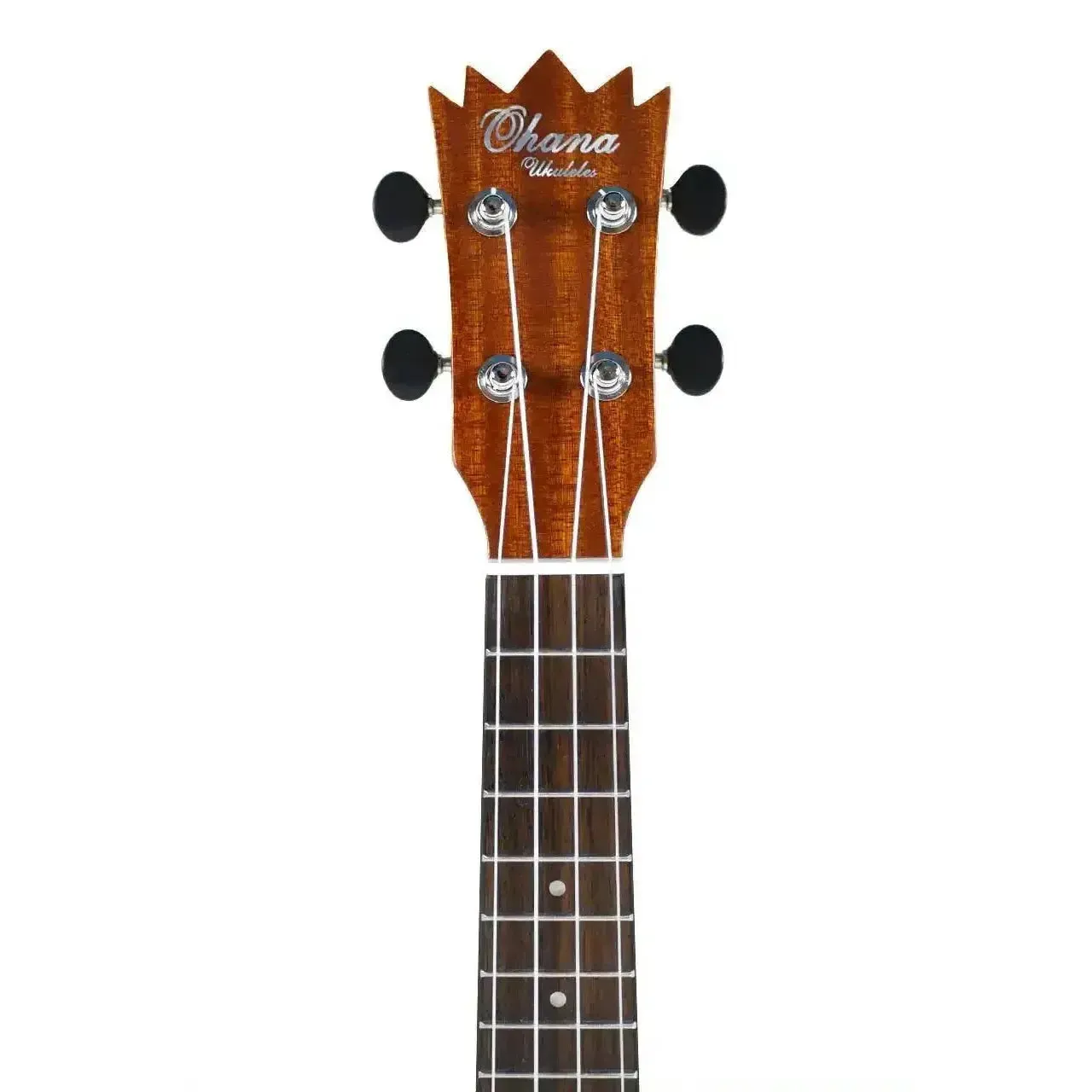 Ohana PK-25G Solid Mahogany Pineapple Soprano Ukulele - Image 5