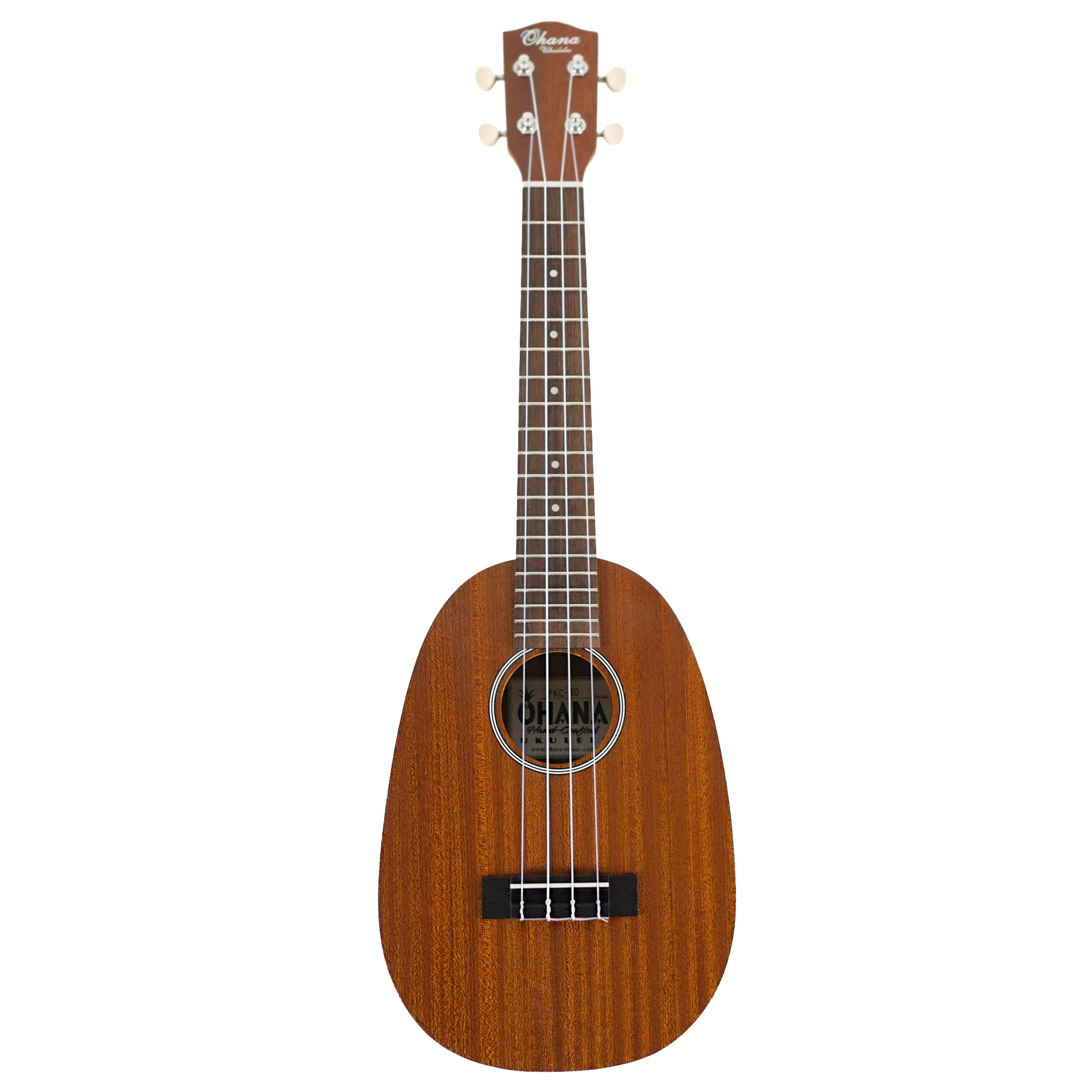 Ohana PKC-10 Mahogany Pineapple Concert Ukulele - Image 4