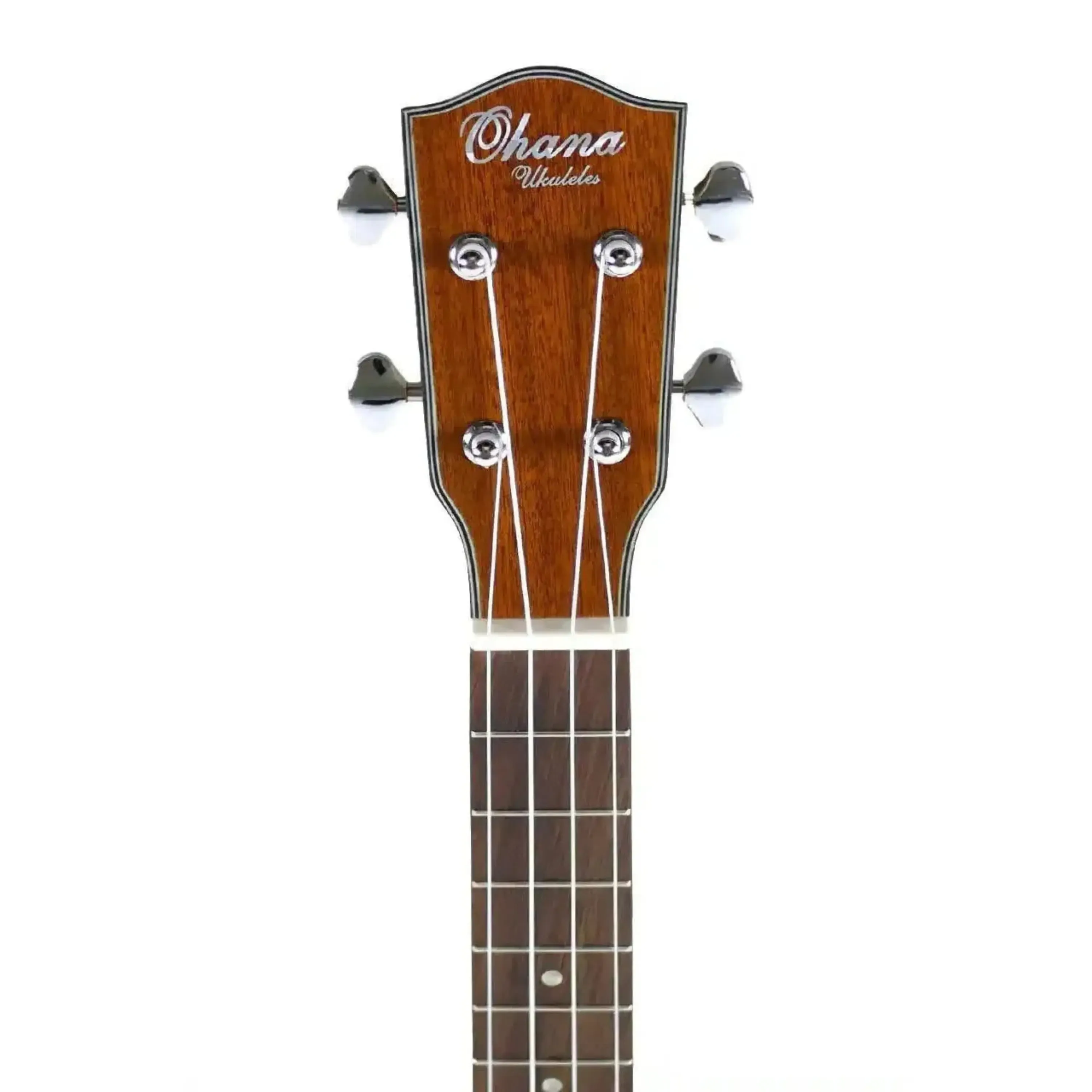 Ohana PKT-14 Mahogany Pineapple Tenor Ukulele - Image 5
