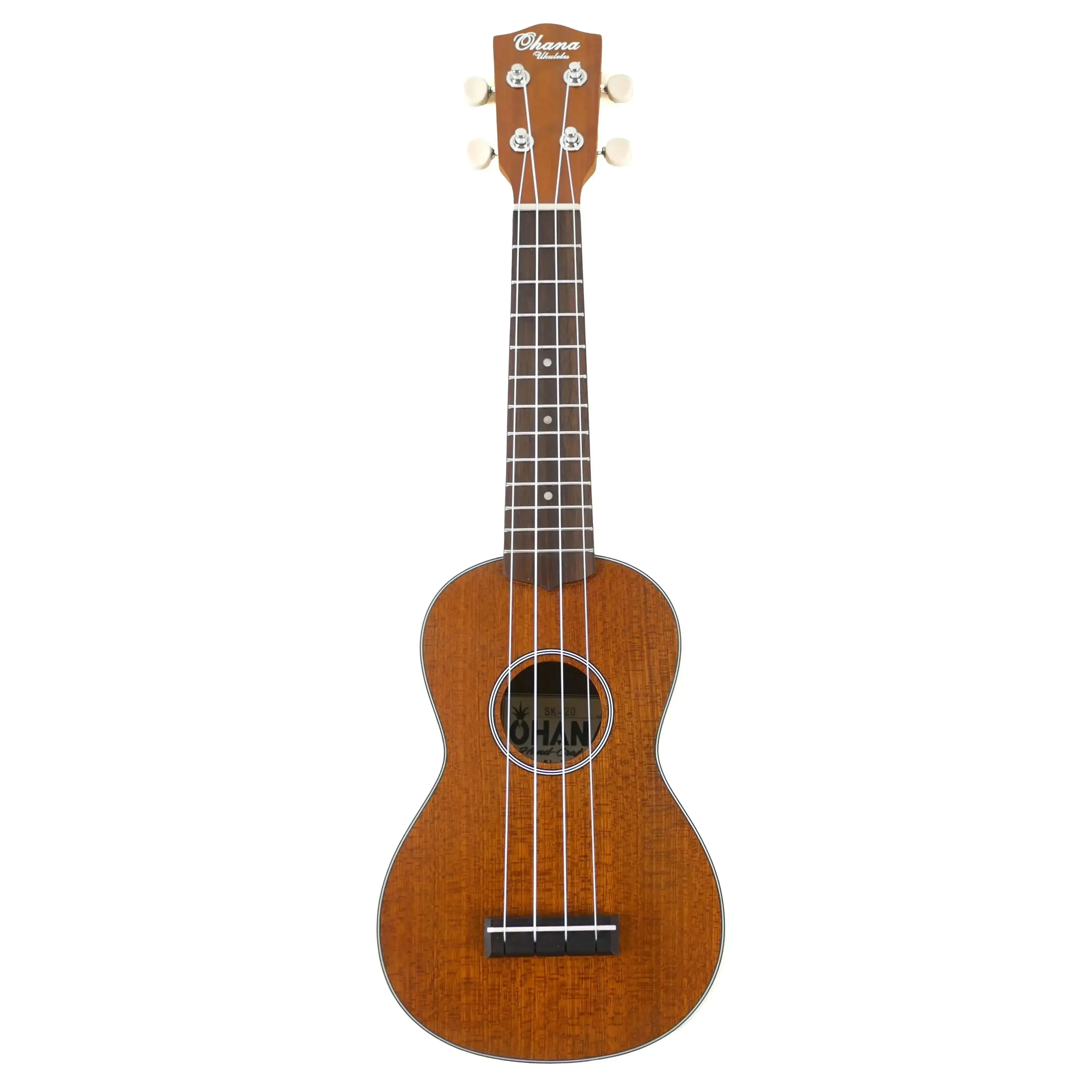Ohana SK-20 Solid Mahogany Top Soprano Ukulele - Image 4