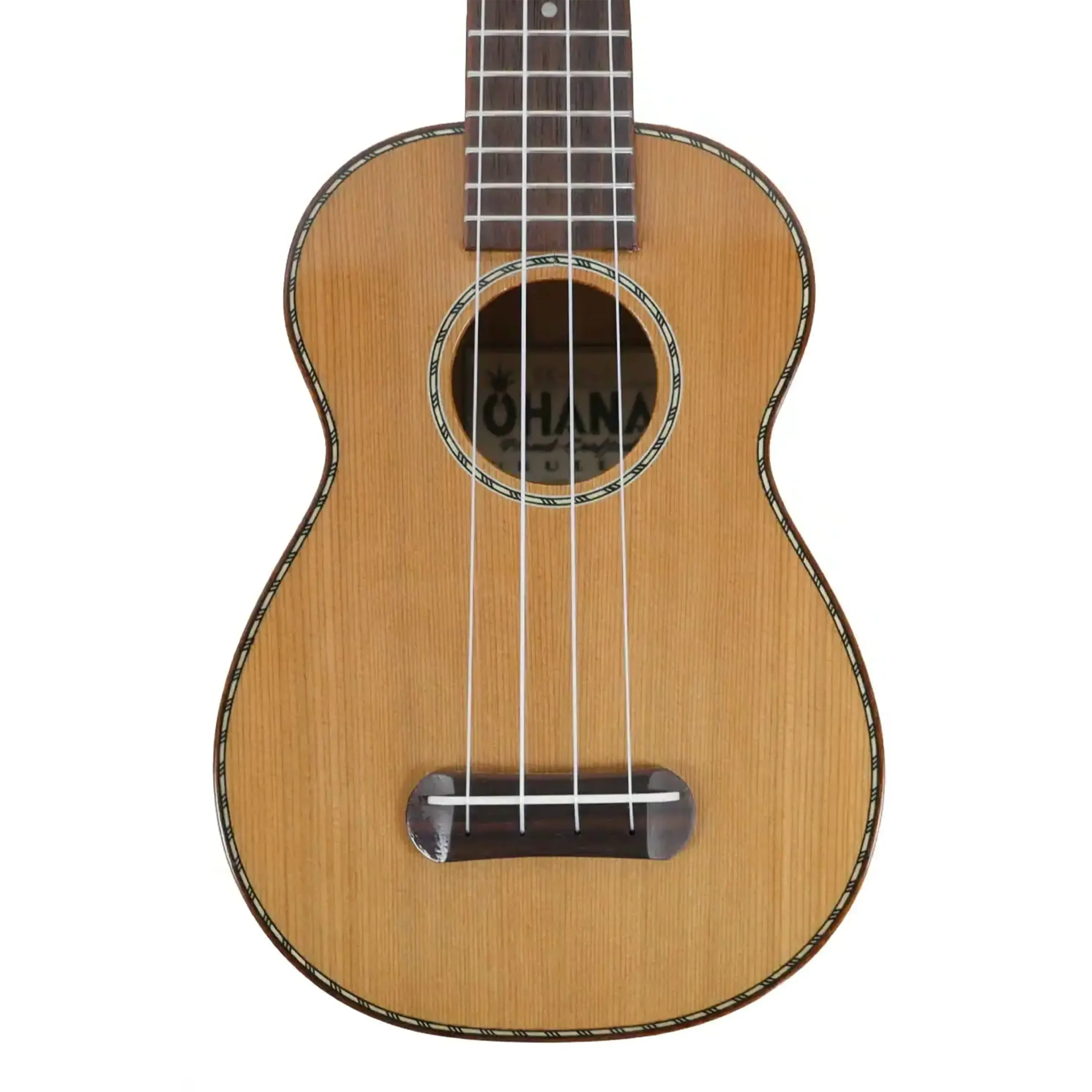 Ohana SK-50MG Solid Cedar & Flamed Mahogany Soprano Ukulele