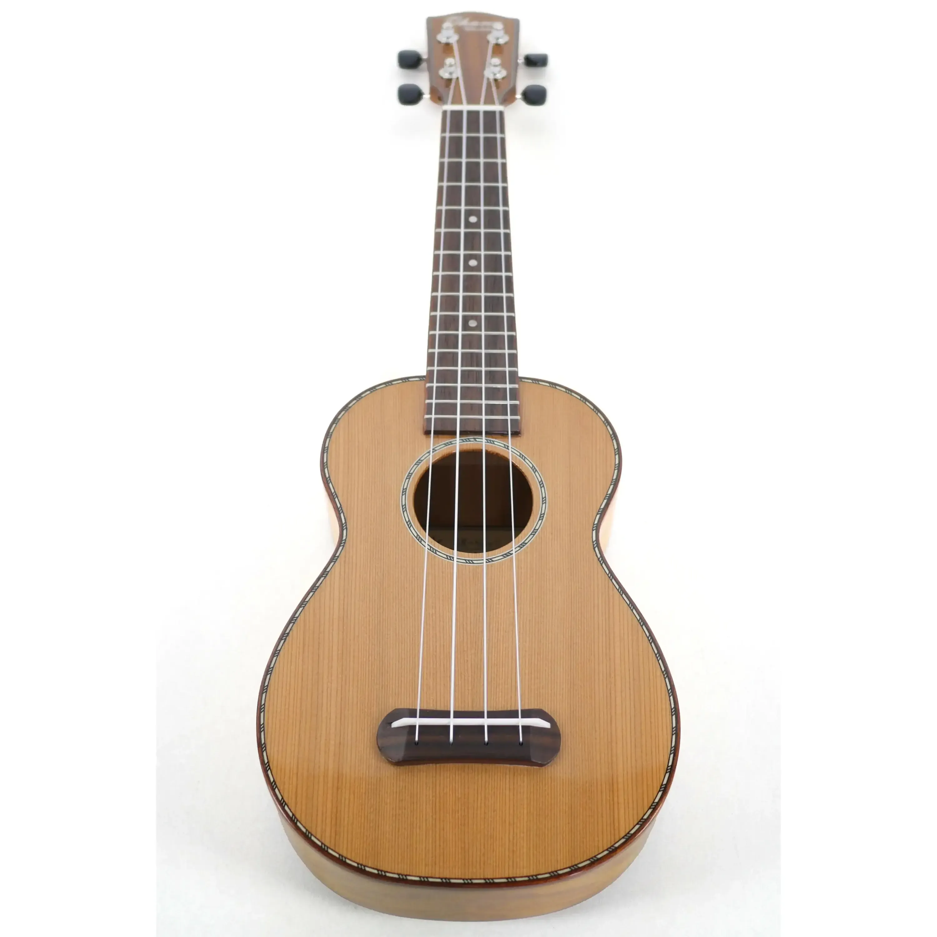 Ohana SK-50MG Solid Cedar & Flamed Mahogany Soprano Ukulele - Image 4