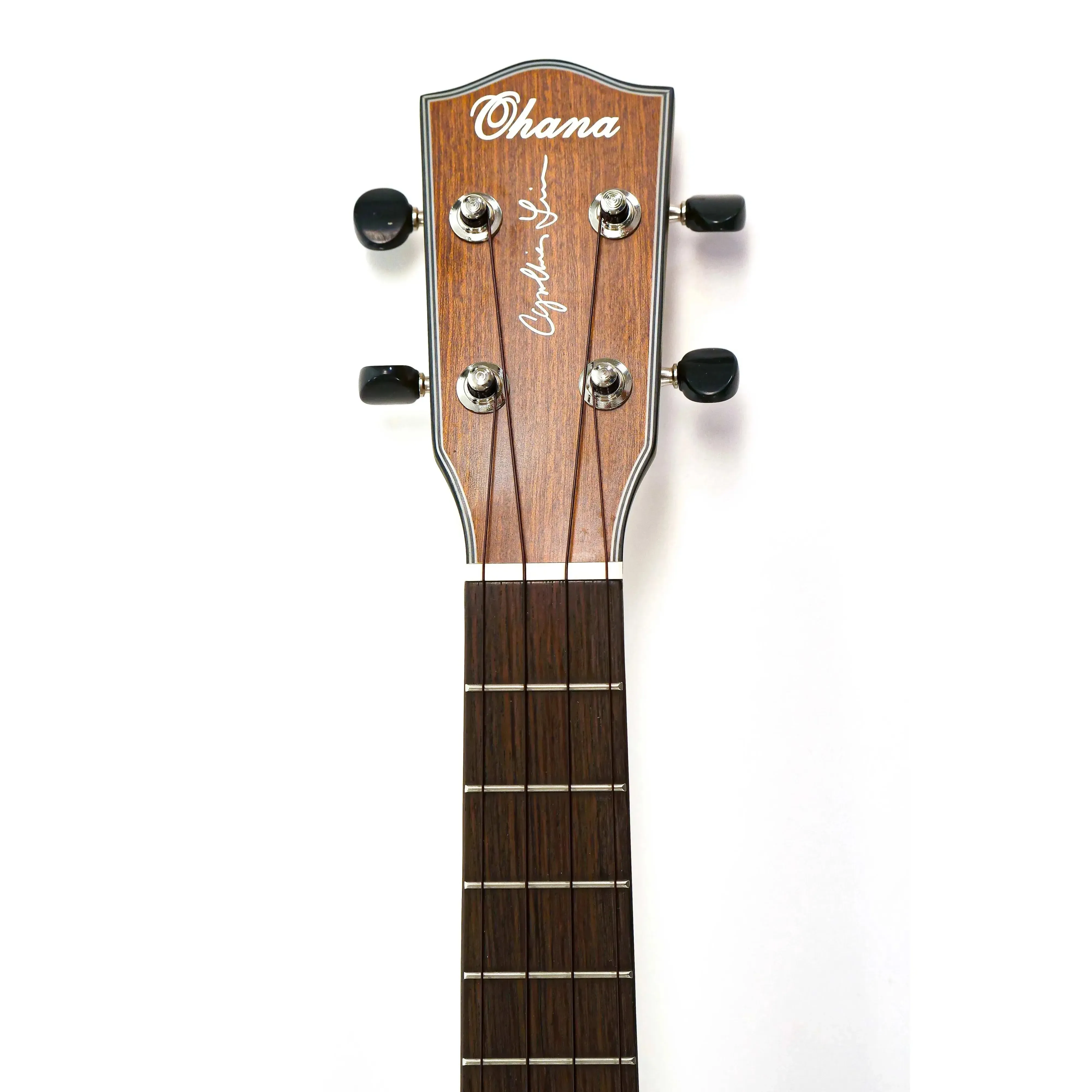 Ohana TK-25-CL Cynthia Lin Solid Mahogany Tenor Ukulele - Image 7