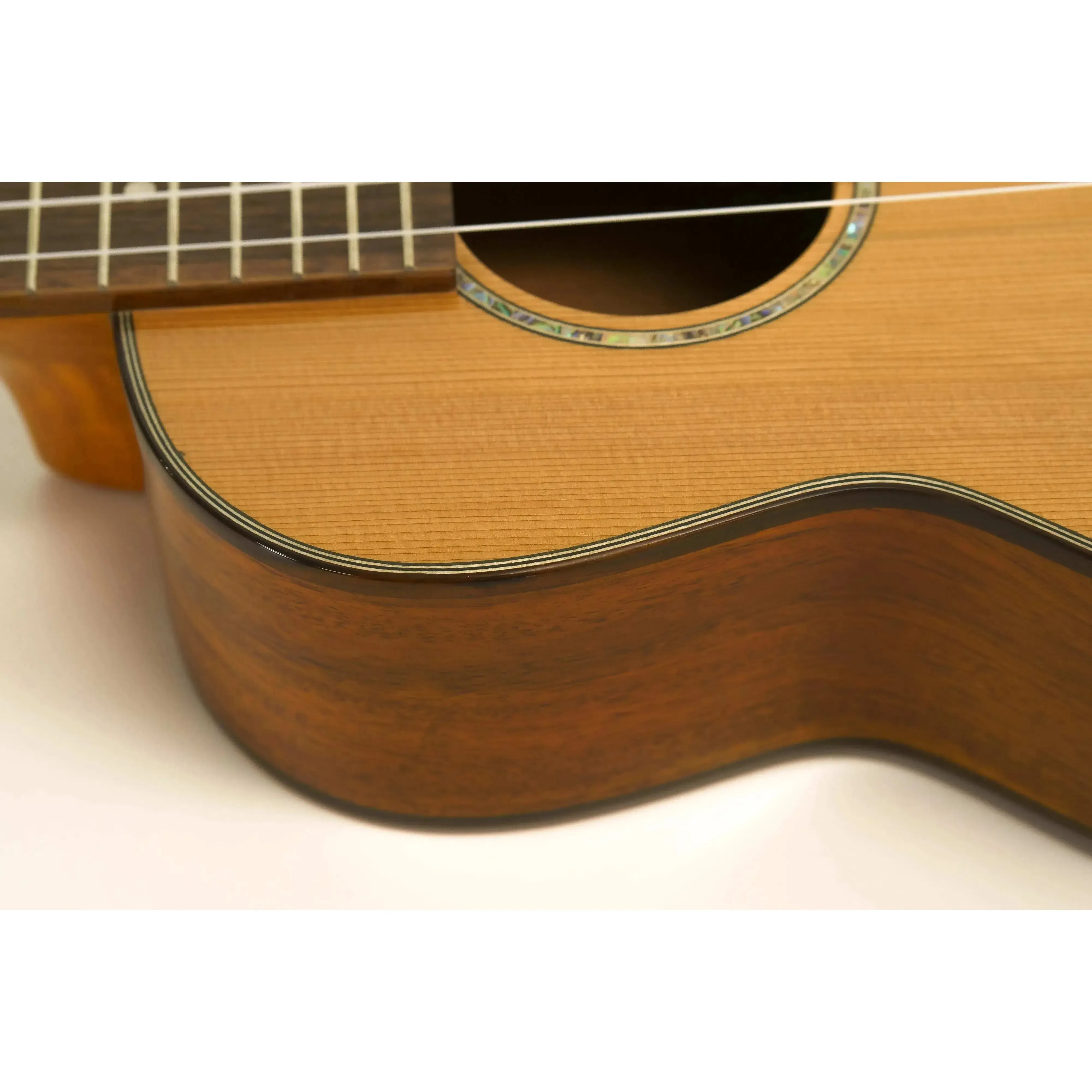 Ohana TK-260G Gloss Solid Cedar Top Tenor Ukulele - Image 3
